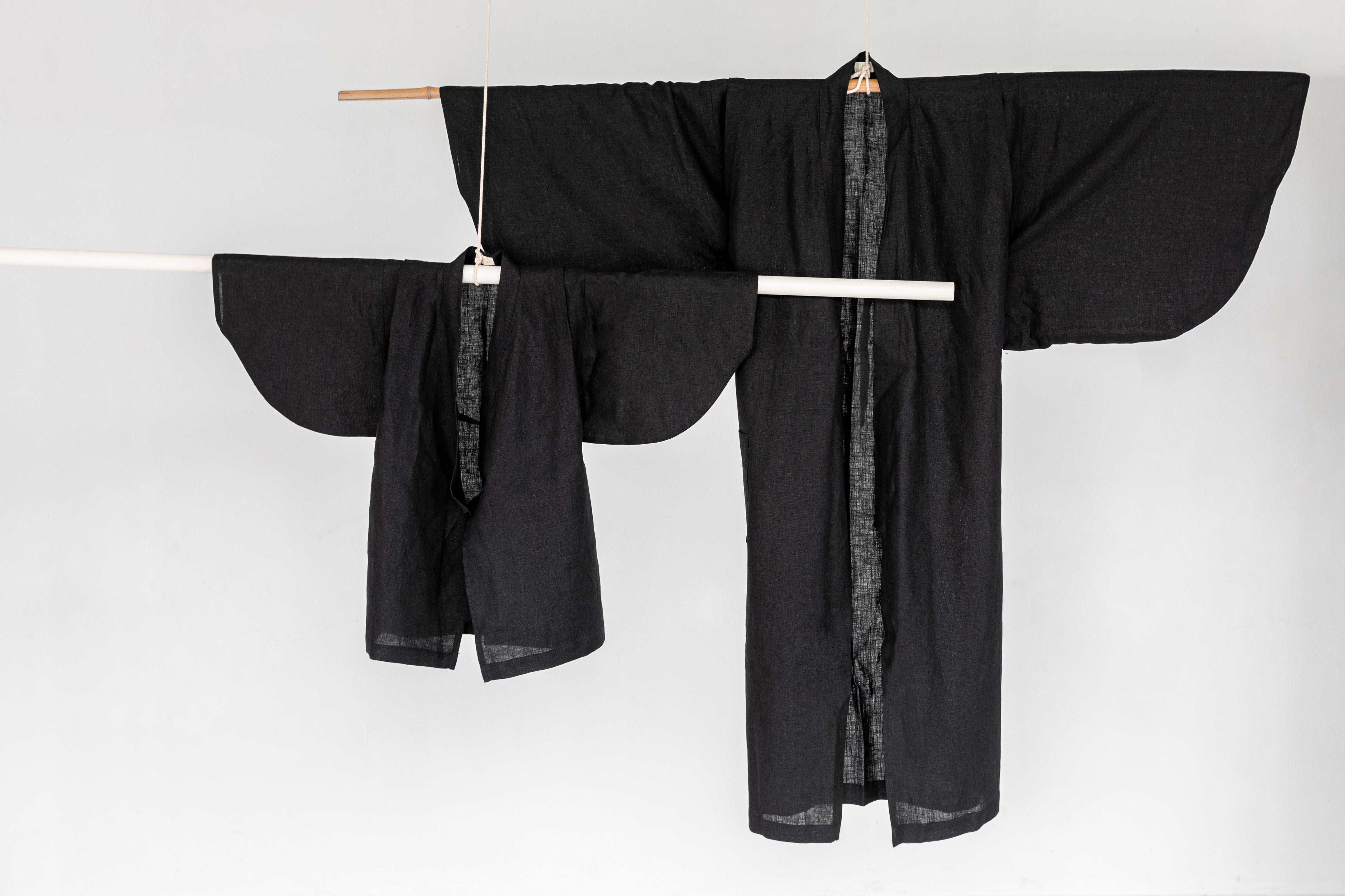 Yukata Kimono Linen Black