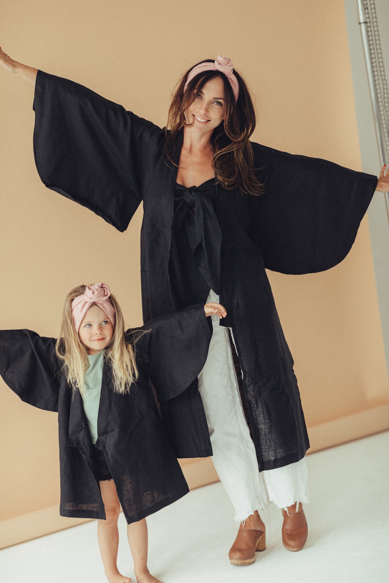 Yukata Kimono Linen Black