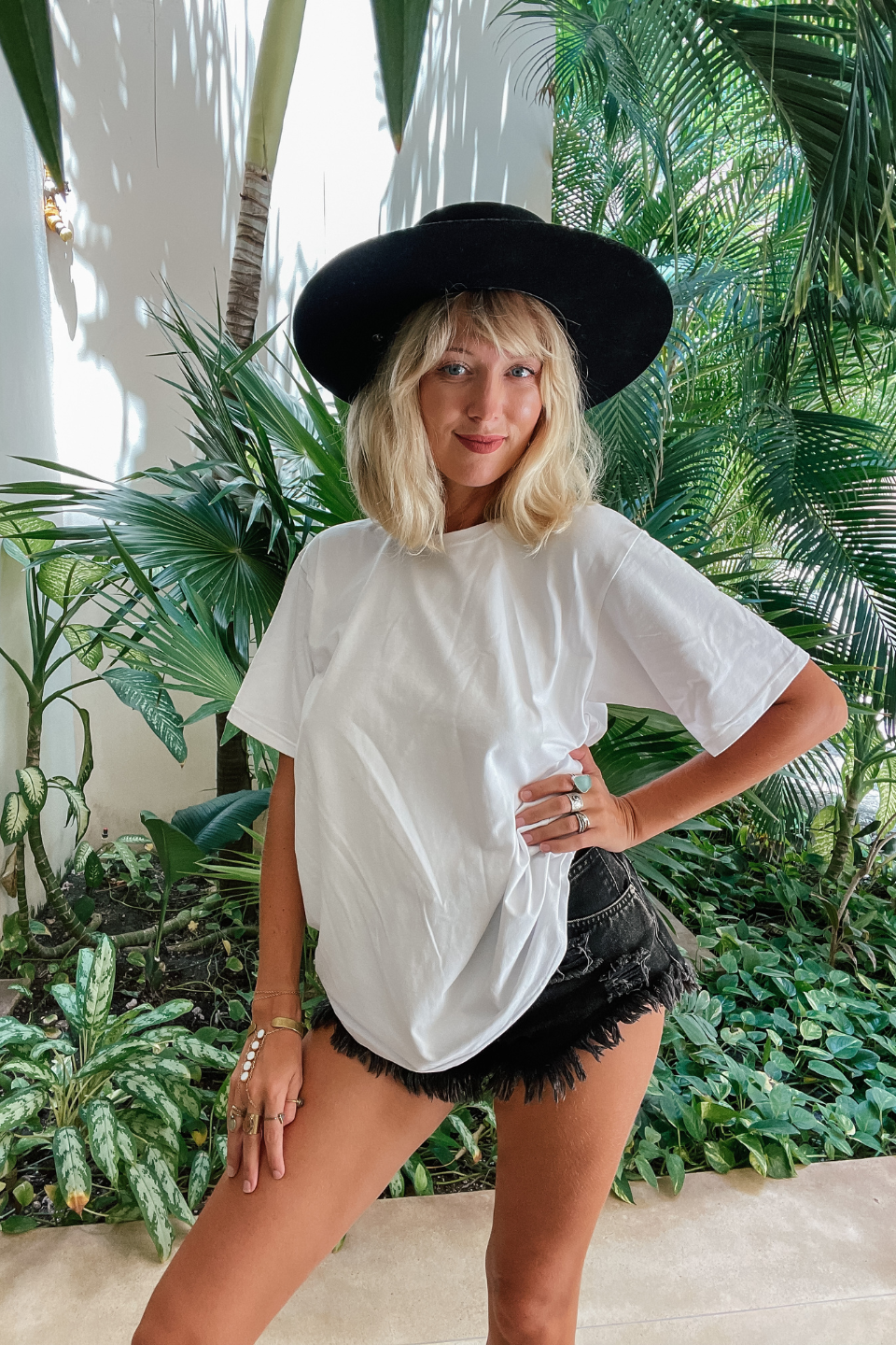Oversize T-shirt Organic White Woman