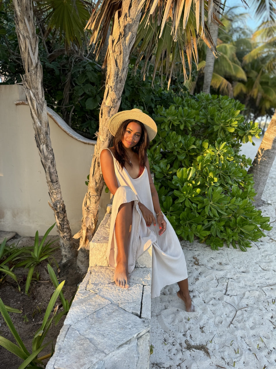 Kombinezon na ramiączkach Cielo White