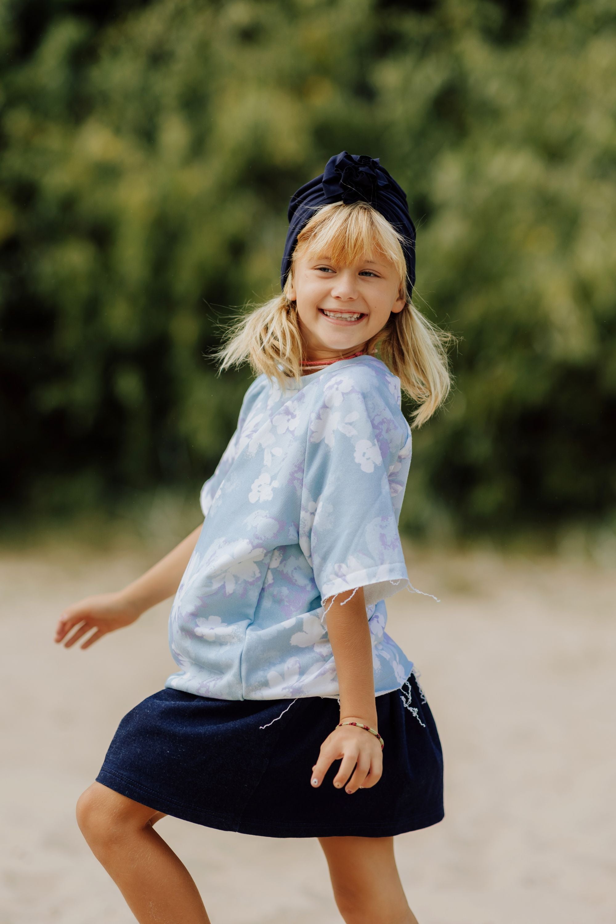 Turban No.1 Bamboo Light Navy