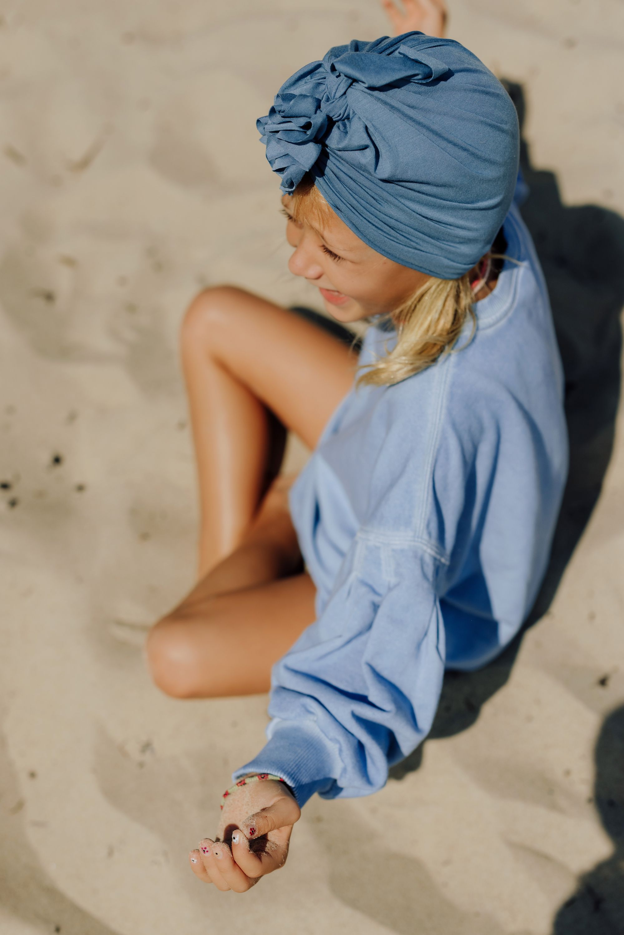 Turban No.1 Bamboo Light China Blue