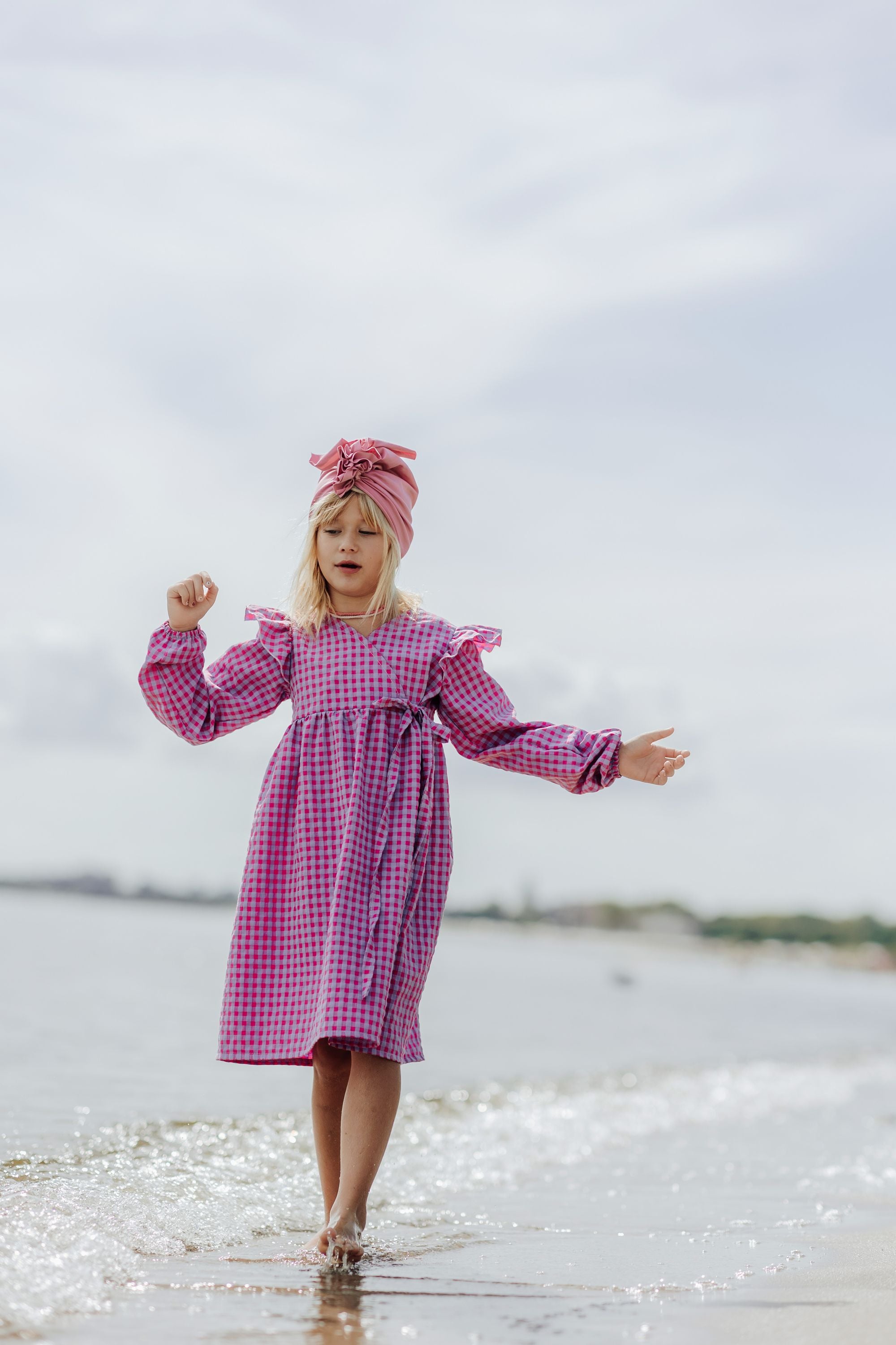 OD RĘKI Turban No.1 Organic Mauve Pink