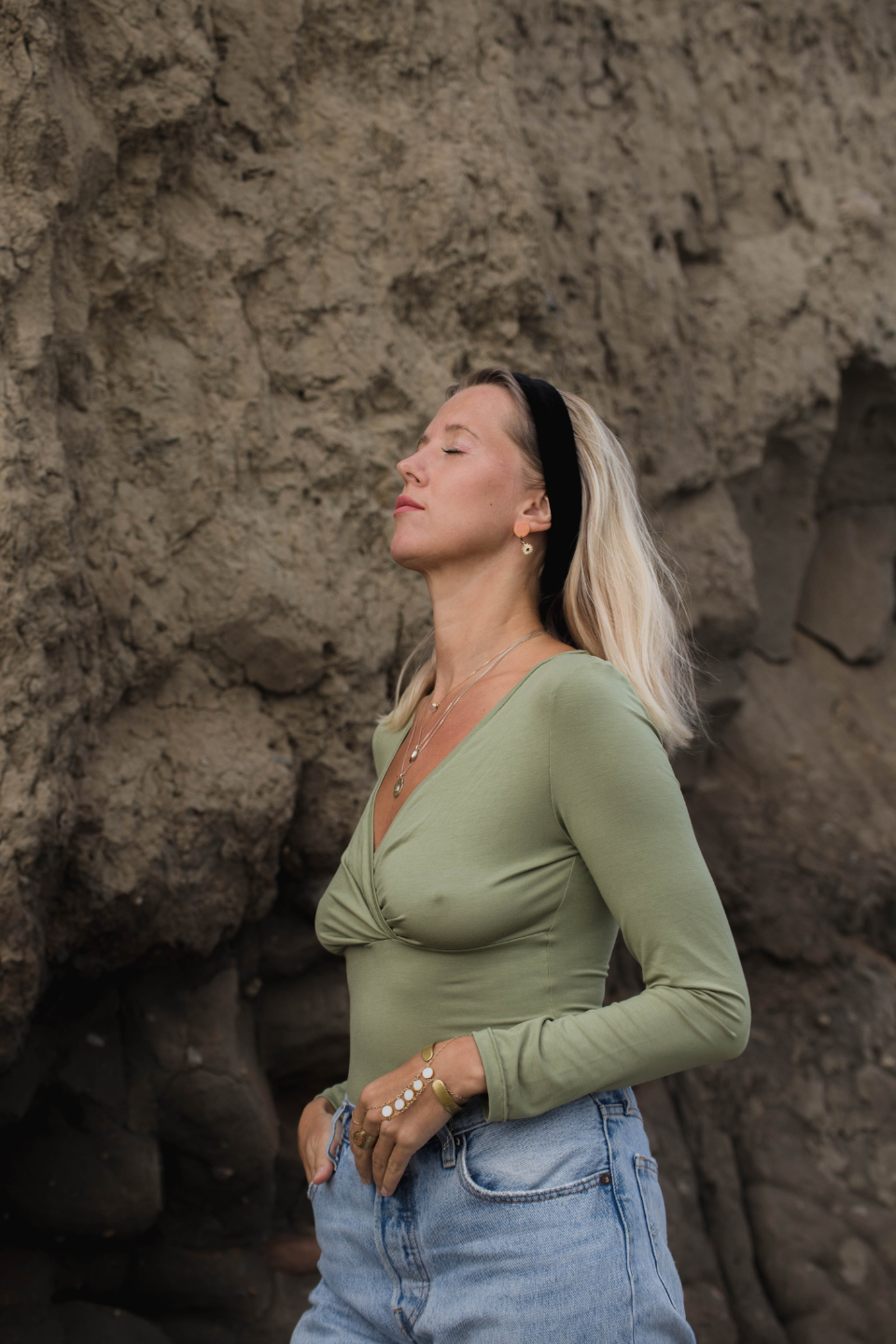 Classic Headband Midi Velvet Black