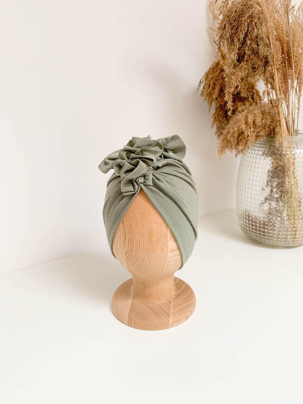 Turban Merino Eucalyptus Green