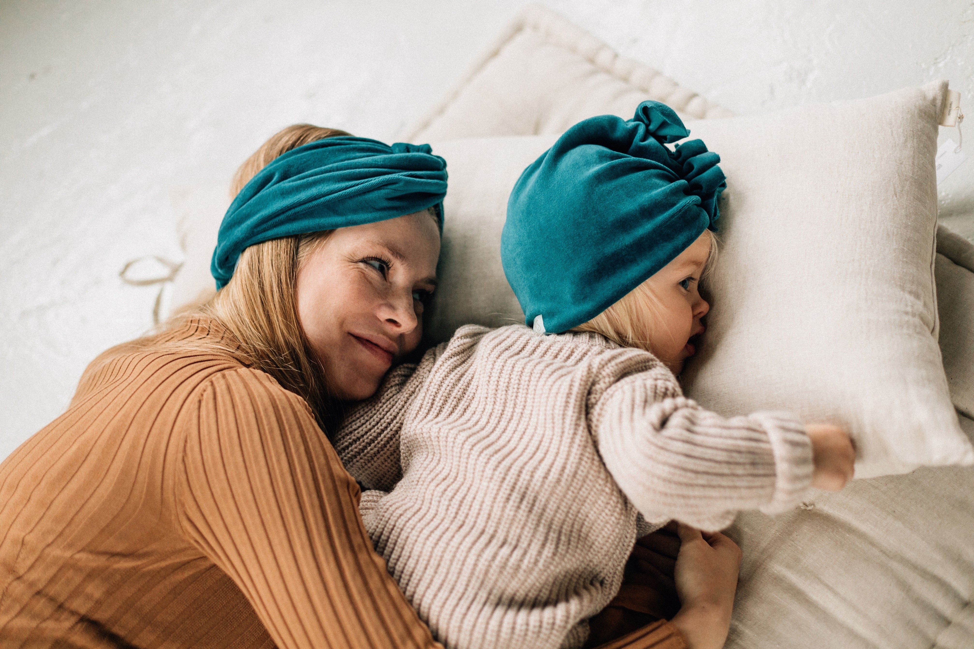 Turban No.1 Velvet Aqua