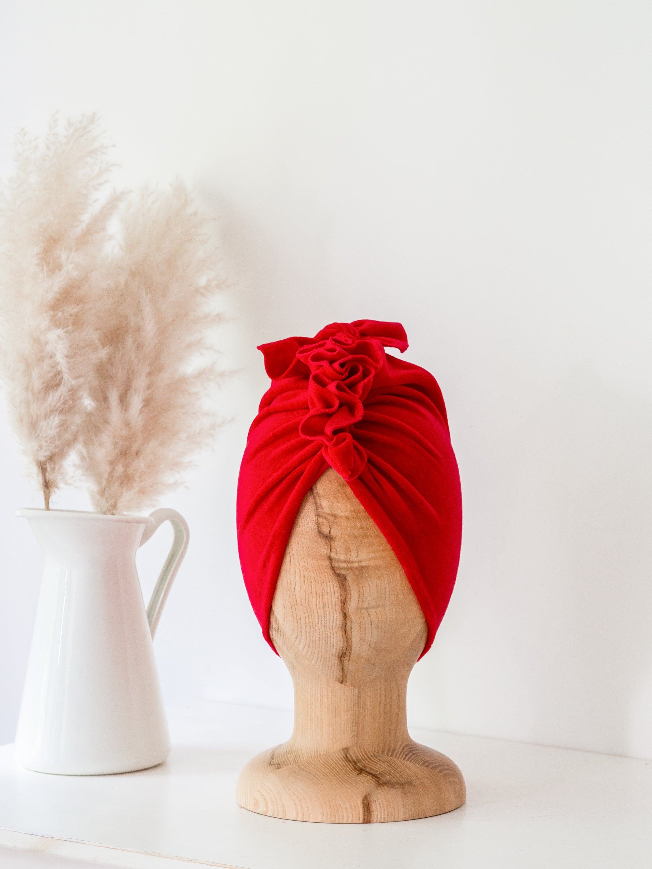 Turban No.1 Velvet Classic Red