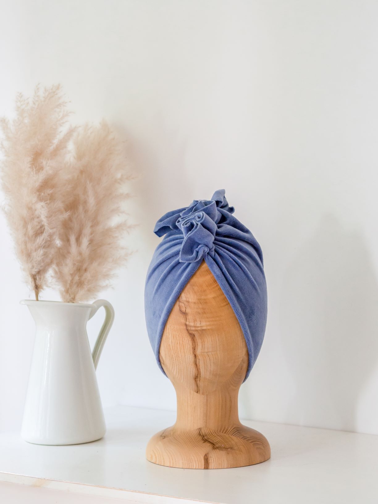 Turban No.1 Velvet Dusty Blue