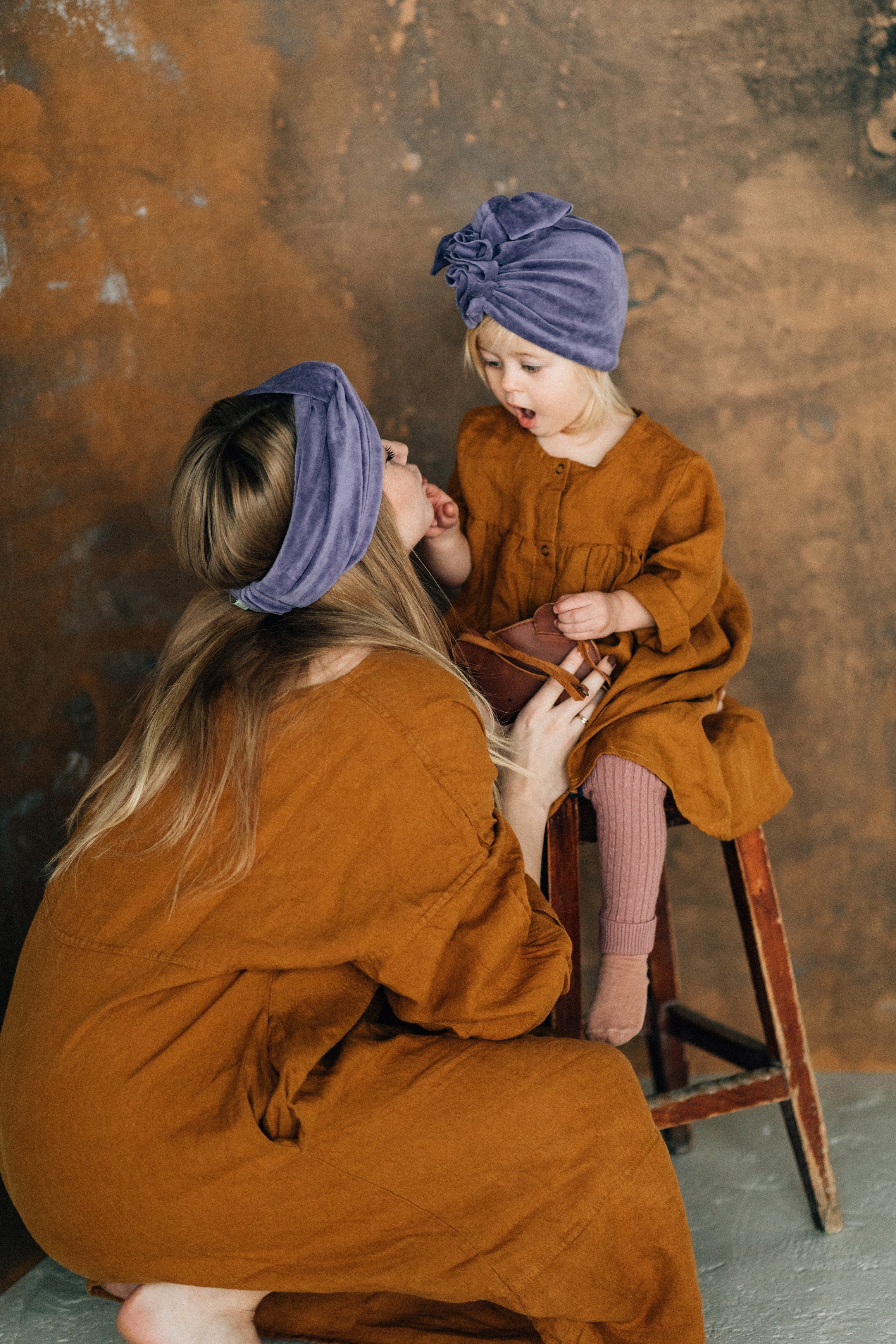 Turban No.1 Velvet Dusty Purple