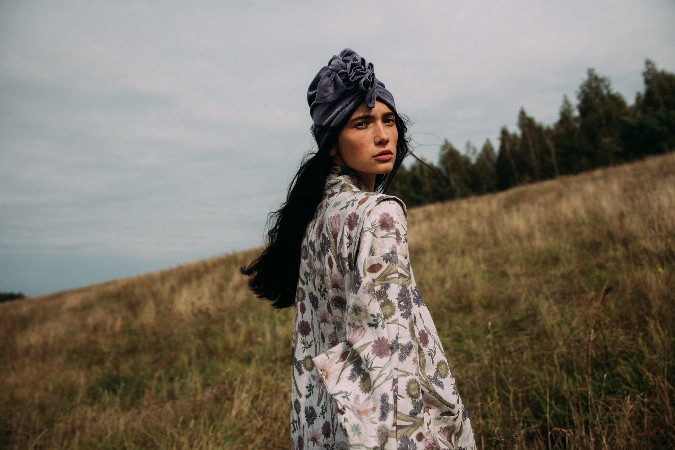 Turban No.1 Velvet Navy Blue