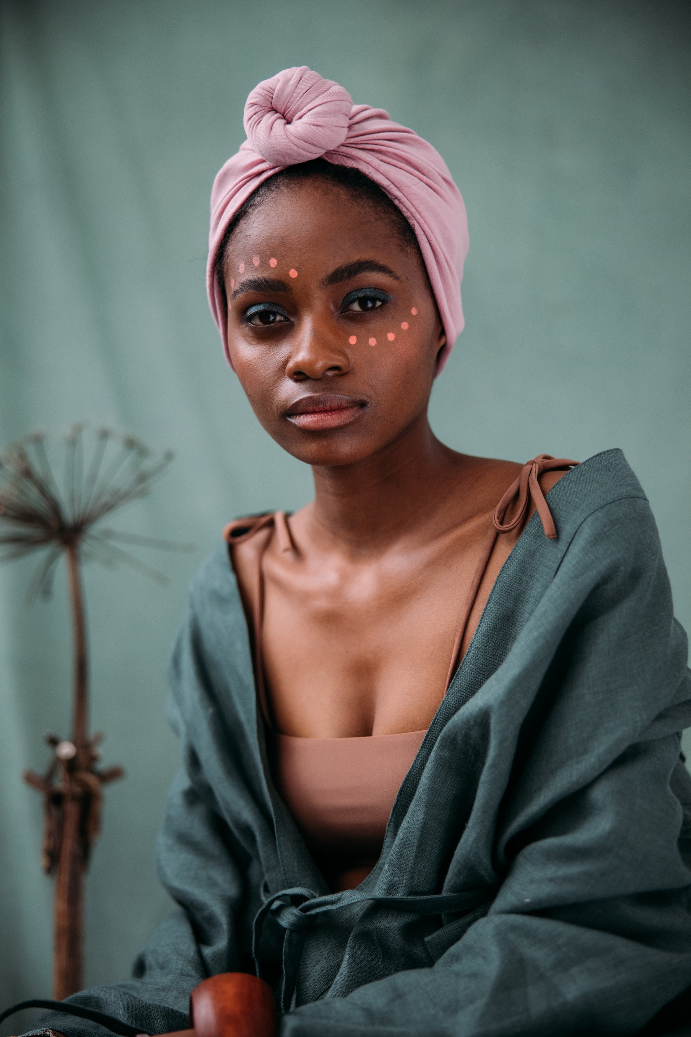 Turban No.2 Organic Vintage Rose