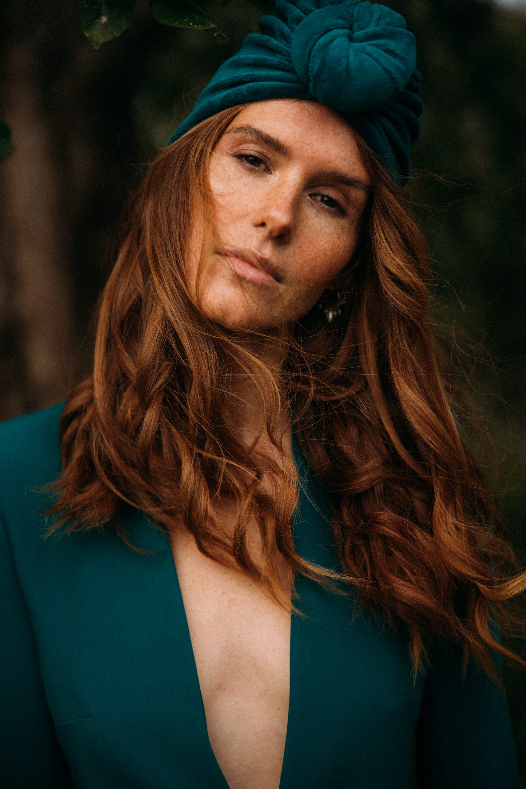 Turban No.2 Velvet Aqua
