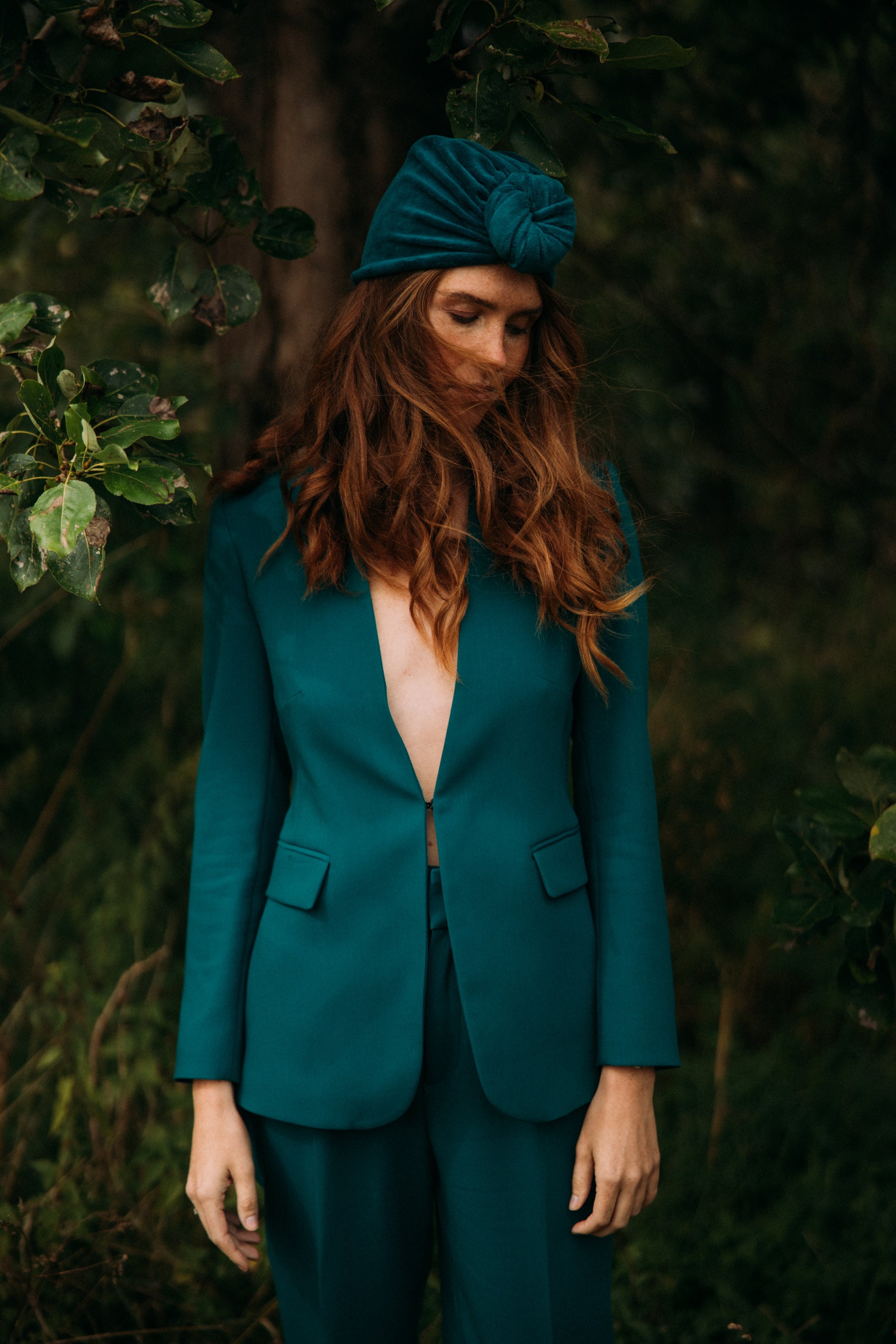 Turban No.2 Velvet Aqua