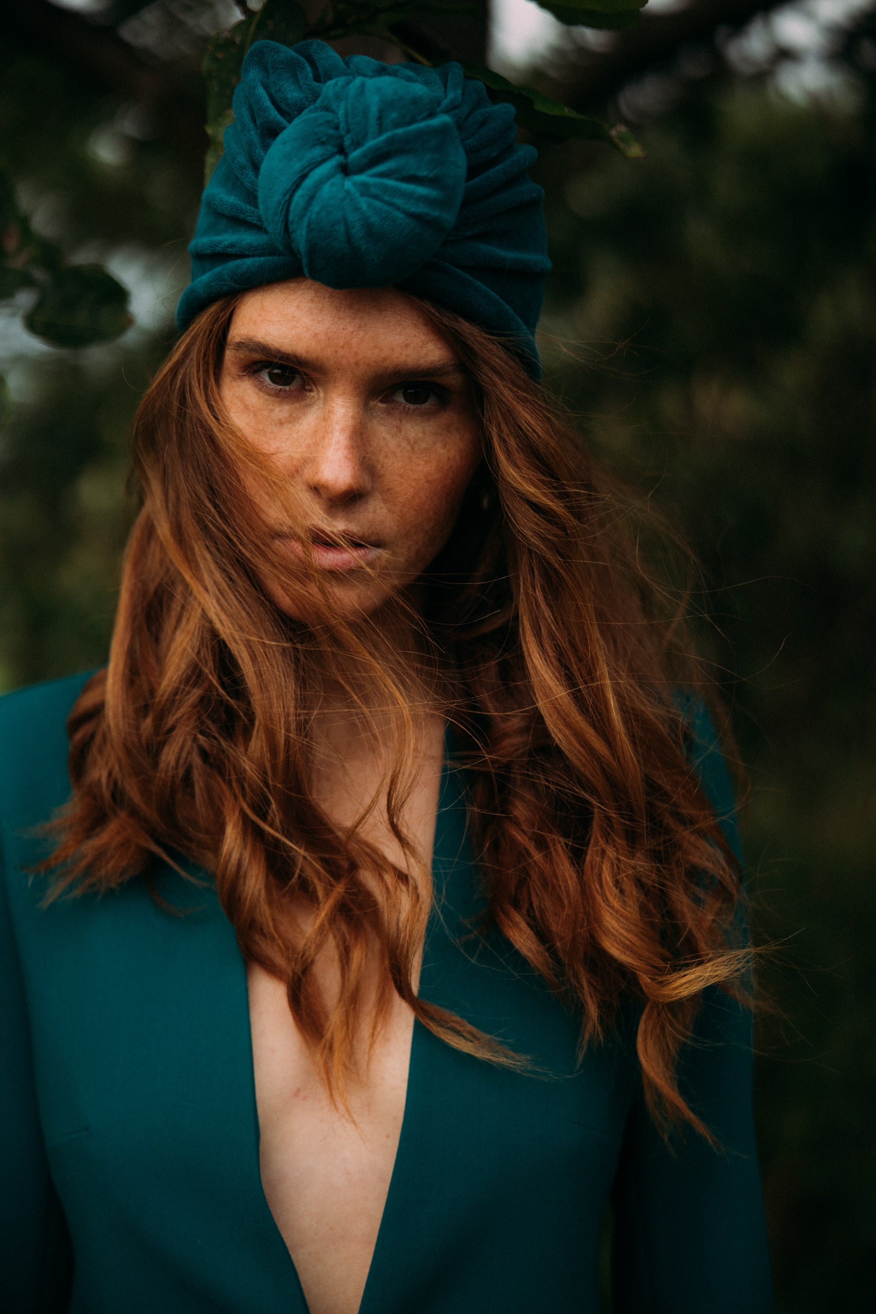 Turban No.2 Velvet Aqua
