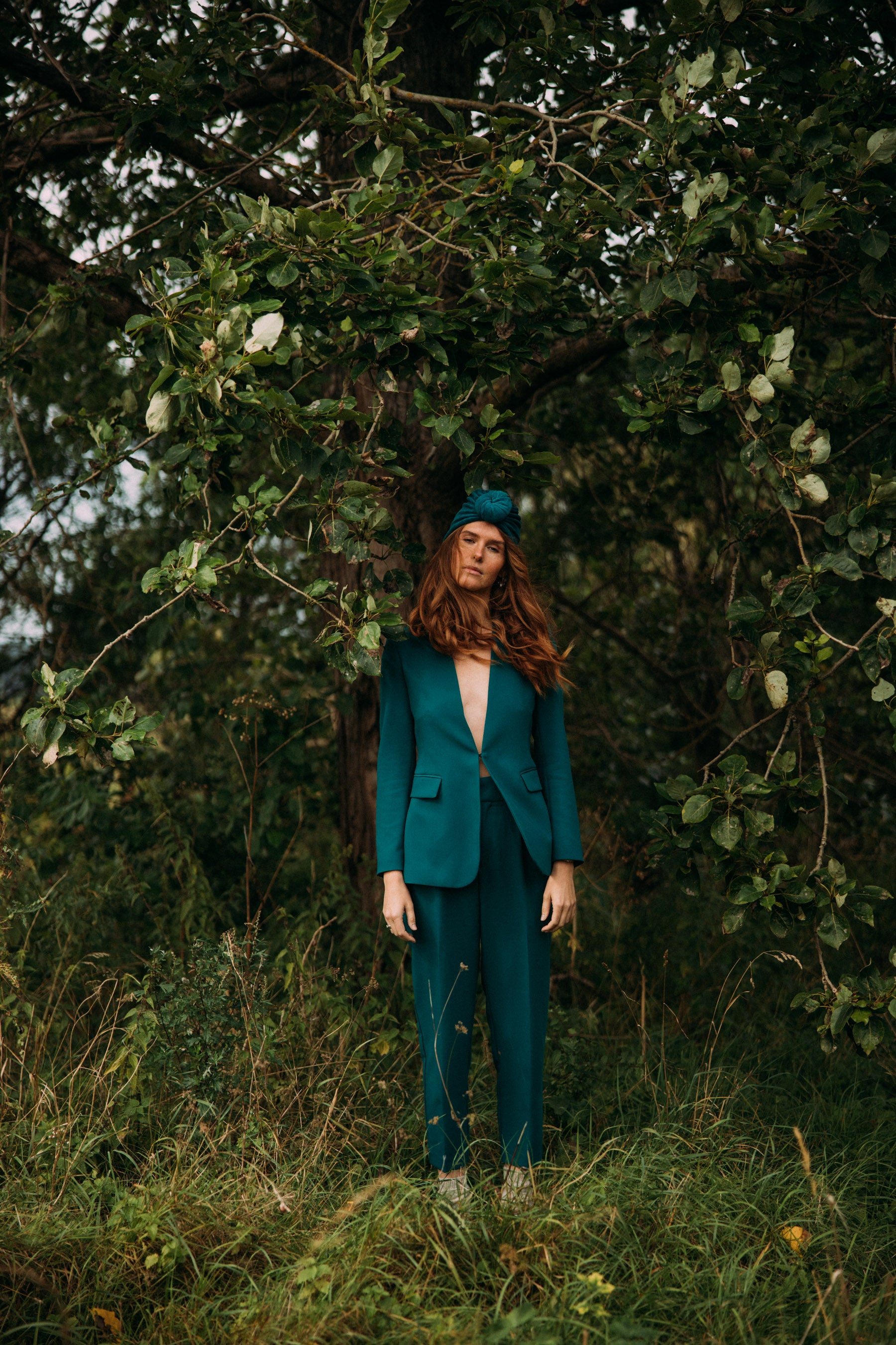 Turban No.2 Velvet Aqua