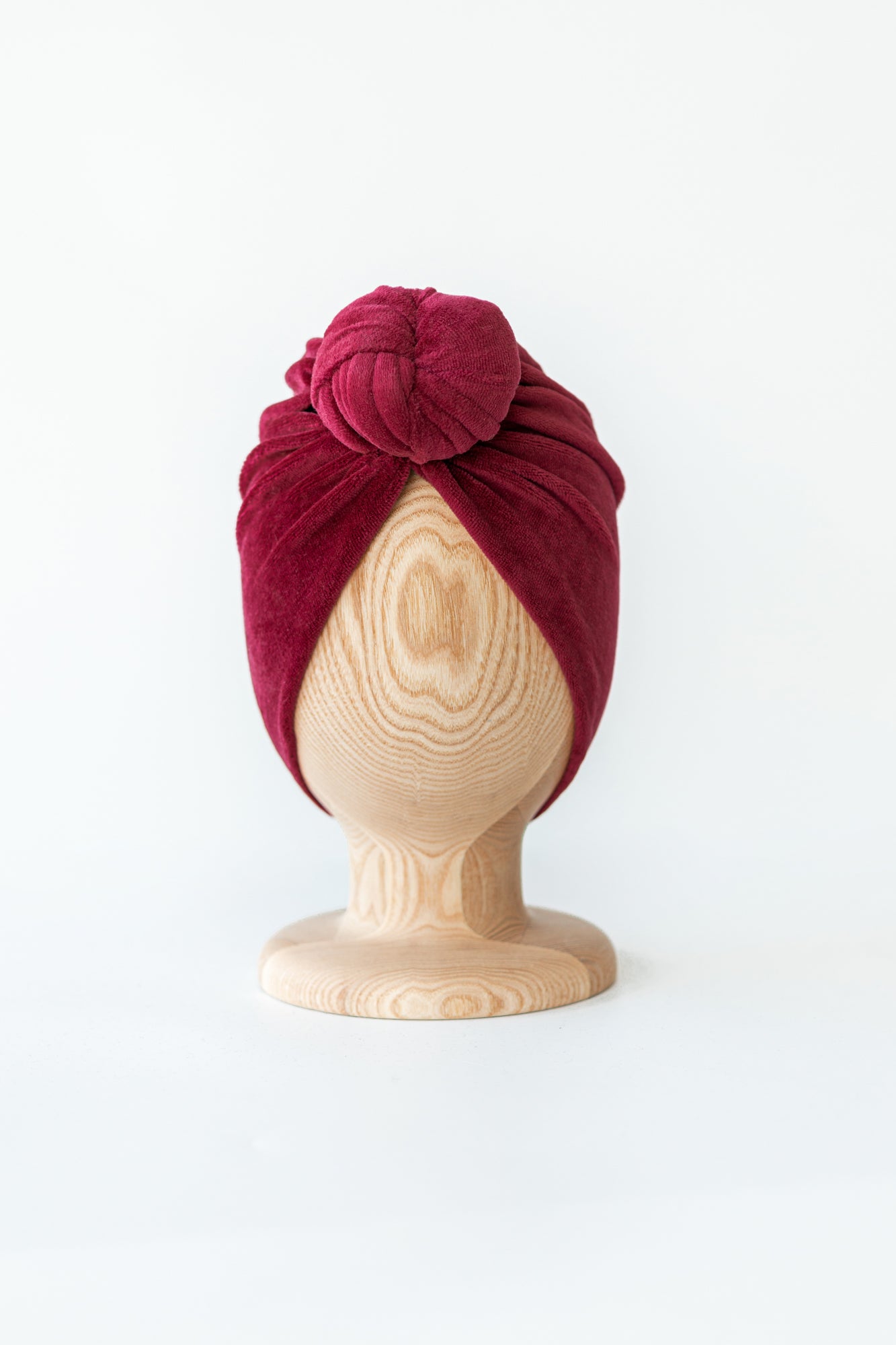 Turban No.2 Velvet Crimson Red