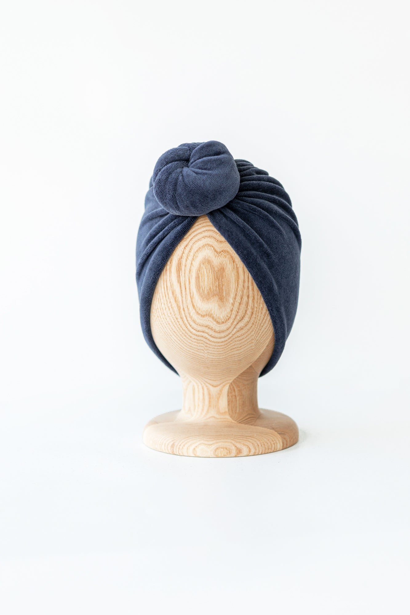 Turban No.2 Velvet Navy Blue