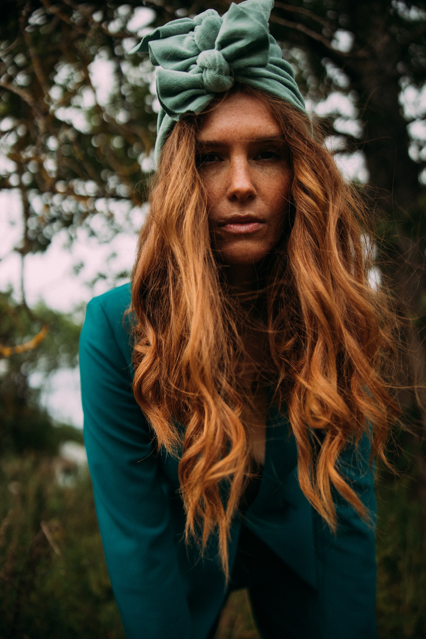 Turban No.3 Velvet Dusty Mint