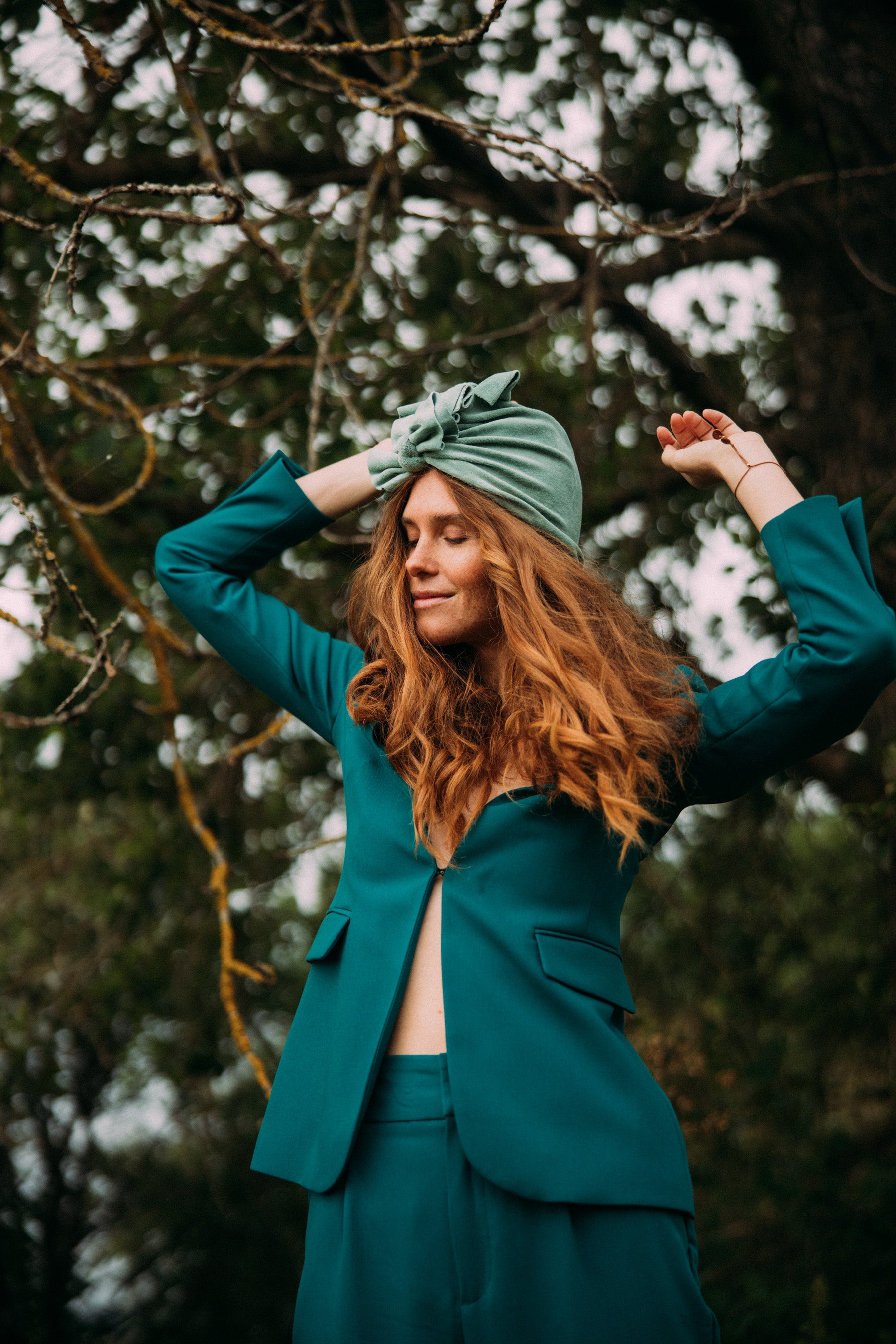 Turban No.3 Velvet Dusty Mint