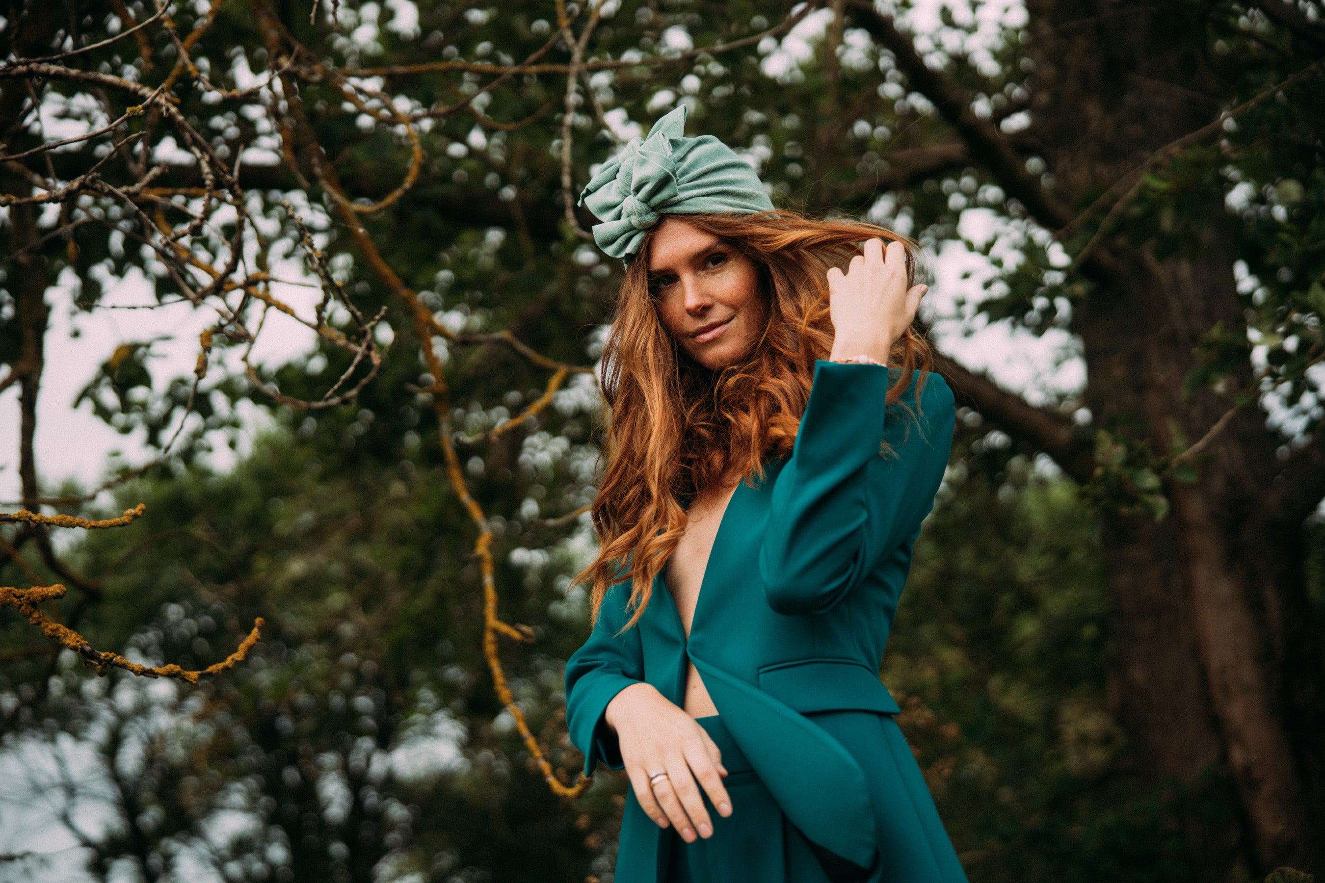 Turban No.3 Velvet Dusty Mint