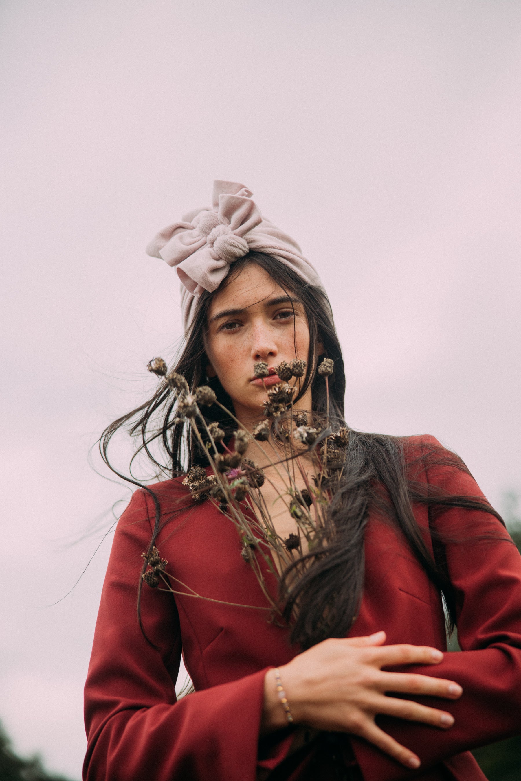 Turban No.3 Velvet Old Pink