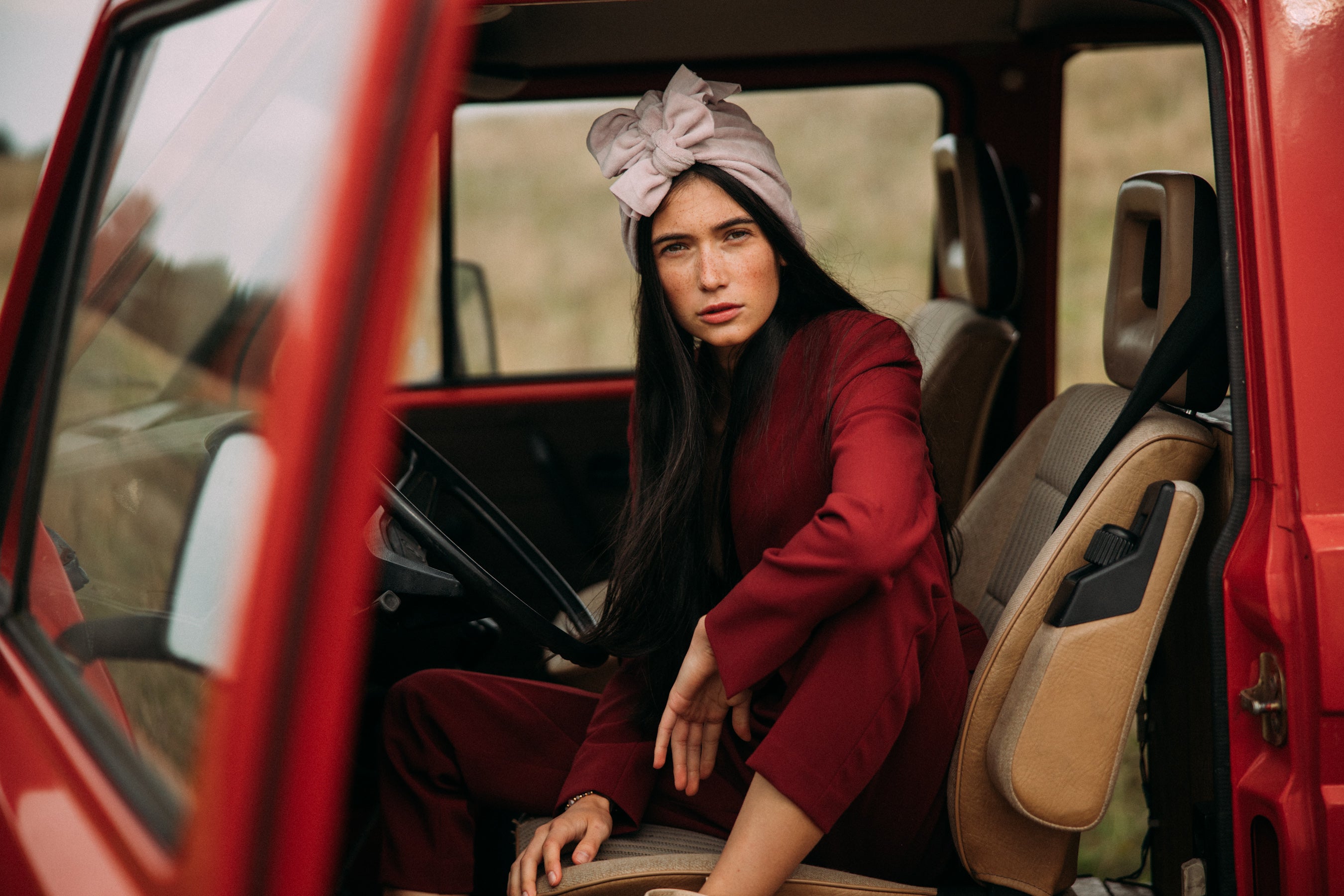 Turban No.3 Velvet Old Pink
