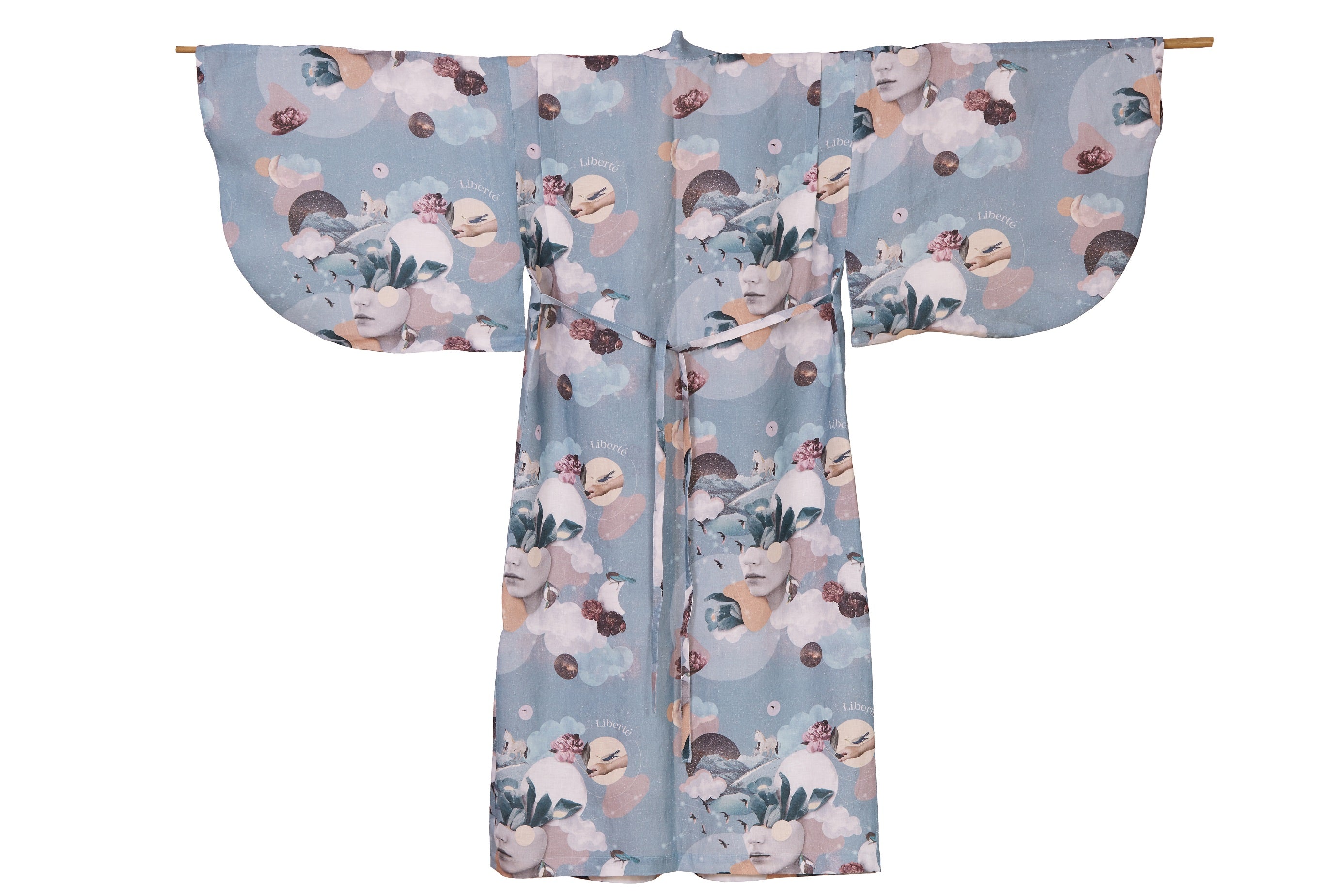 Yukata Kimono Mente Aperta Blue