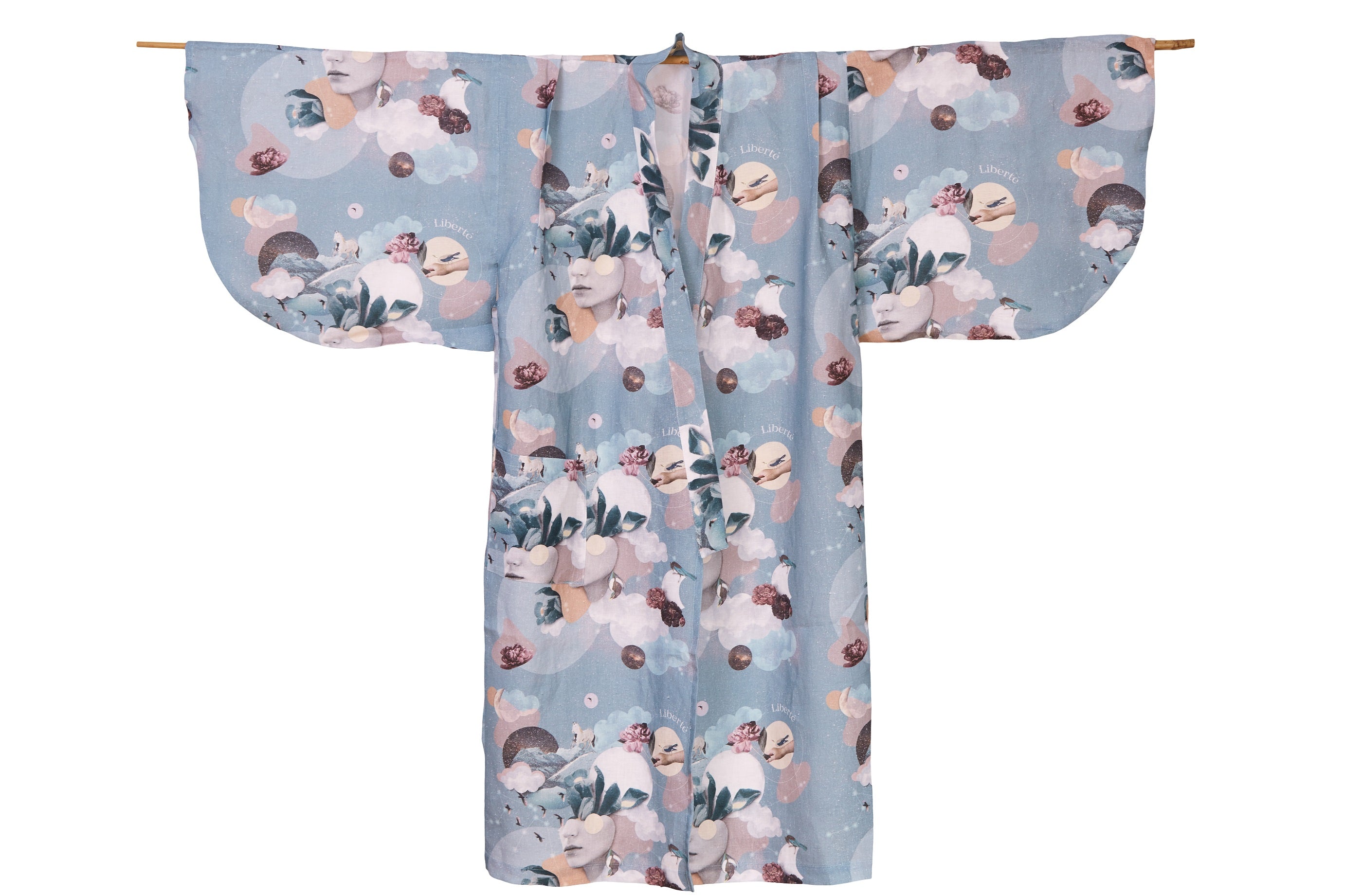 Yukata Kimono Mente Aperta Blue