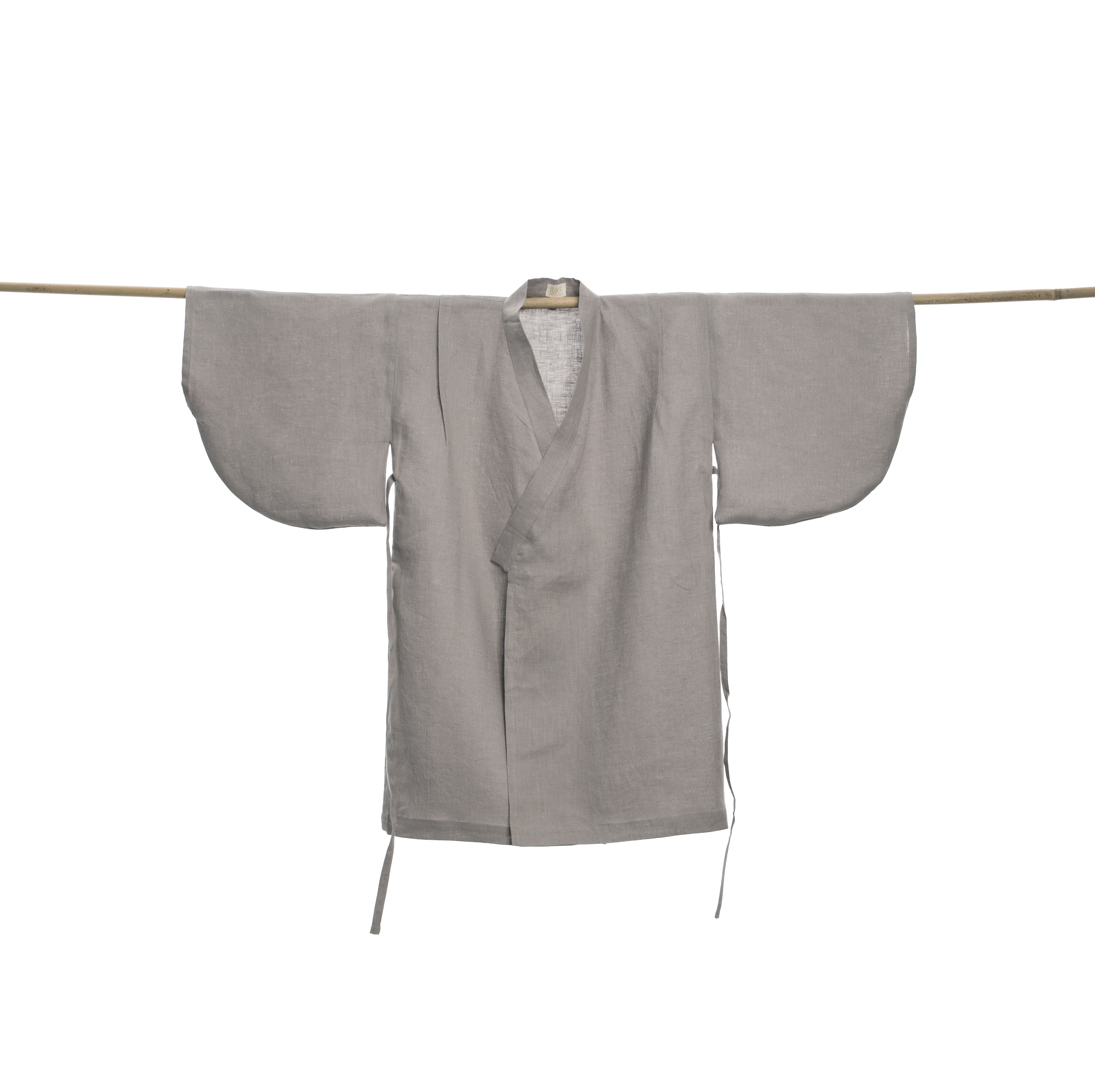 Yukata Kimono Linen Silver