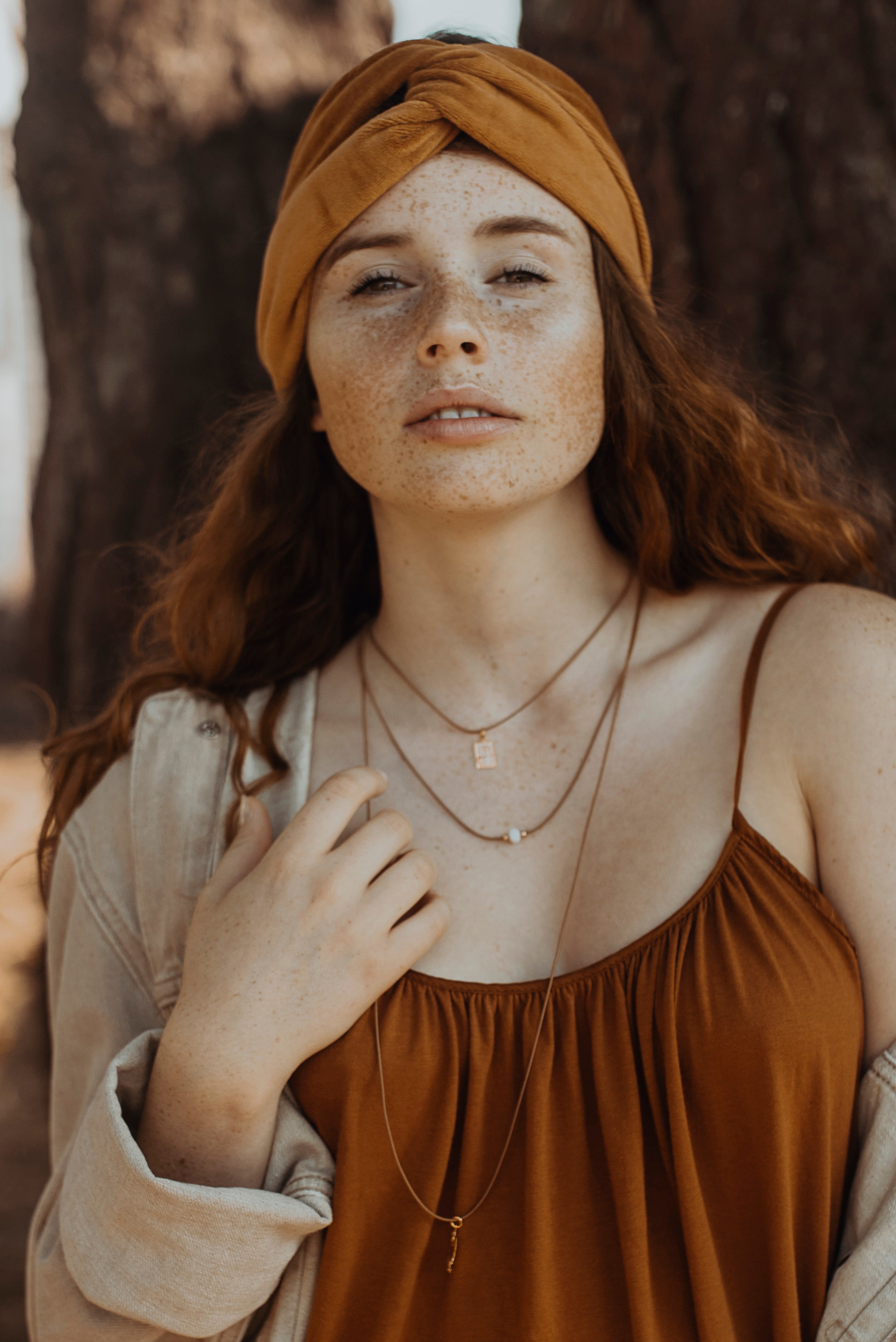 Turband Velvet Golden Ochre