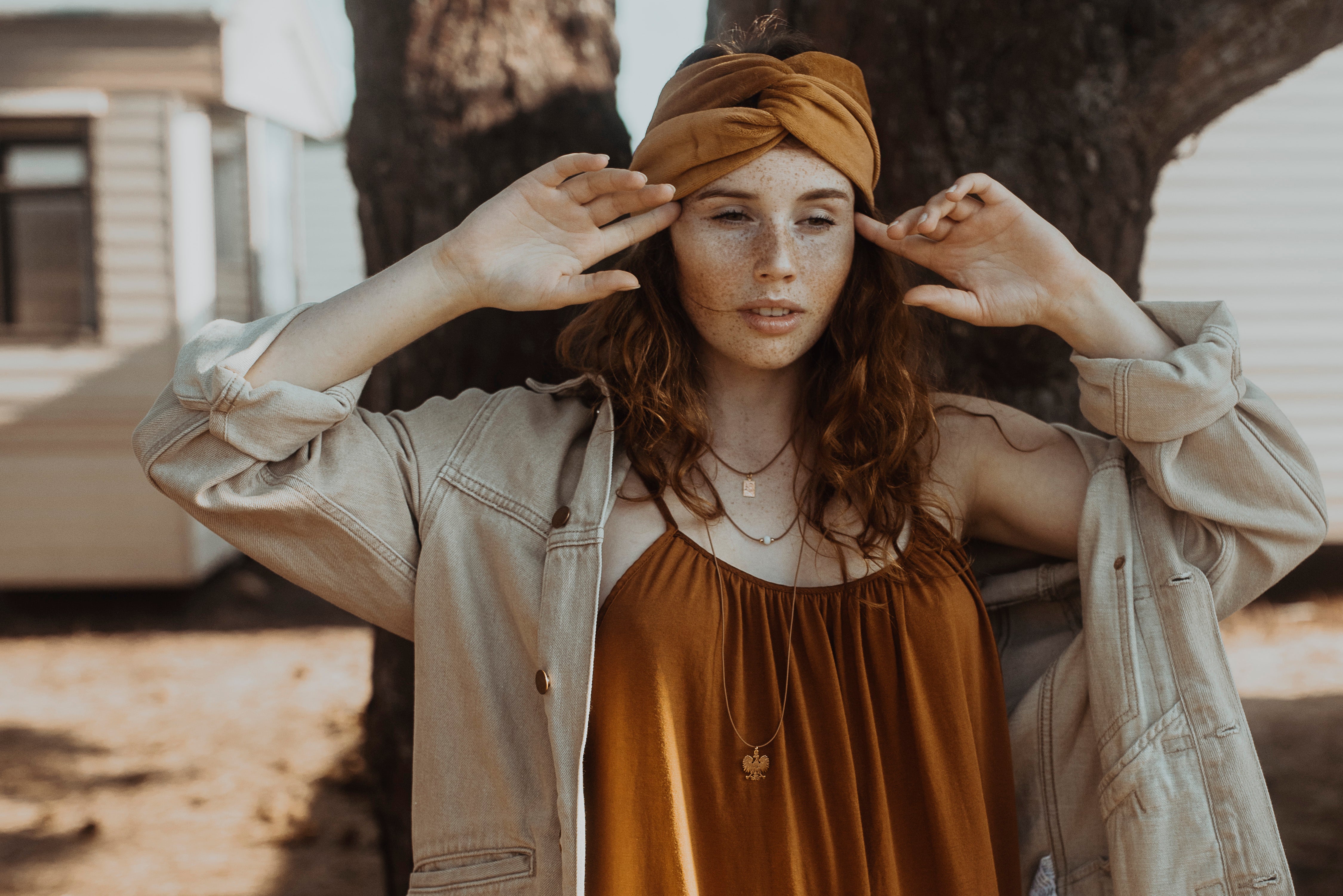 Turband Velvet Golden Ochre