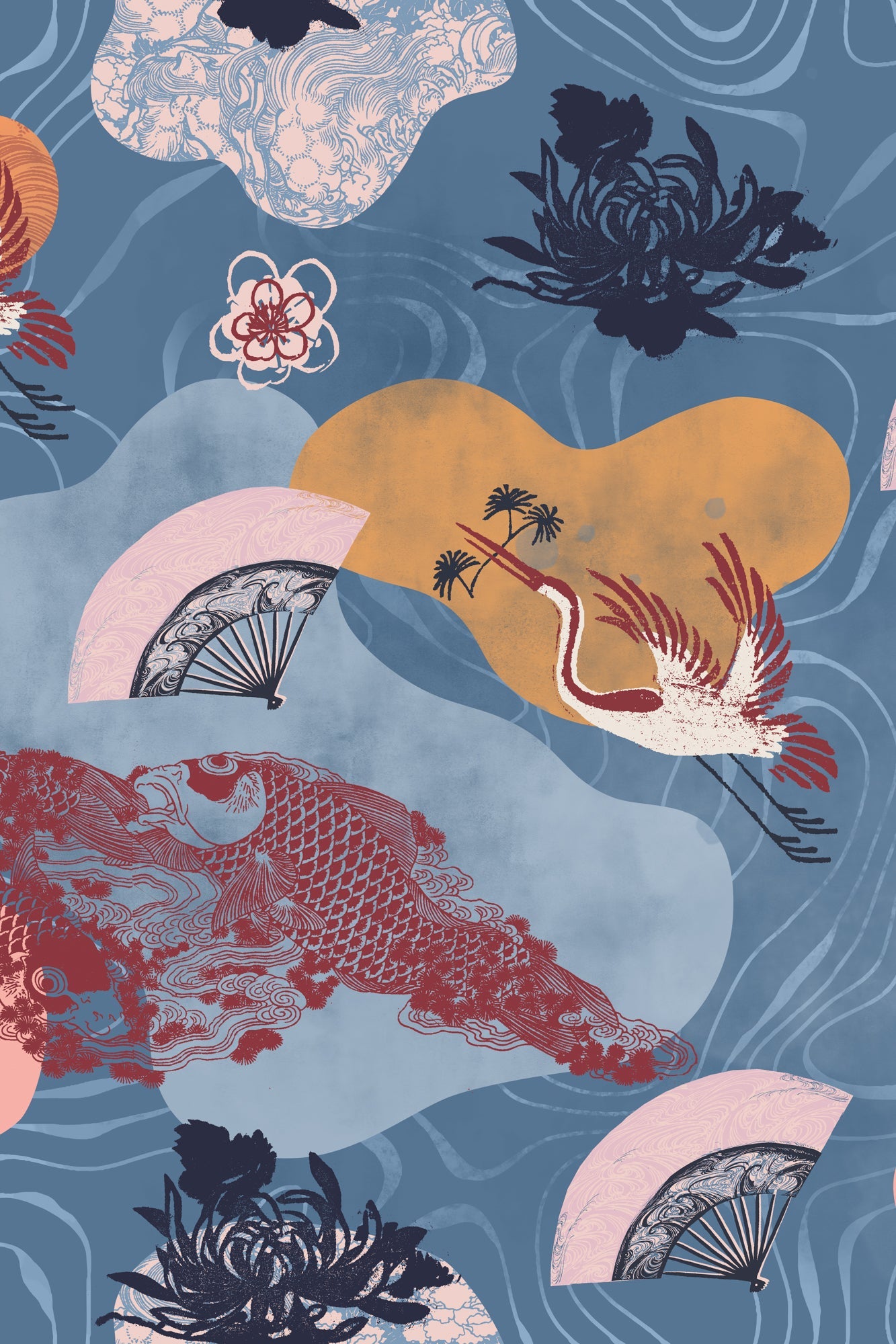 Yukata Kimono Yuzen Paper Kids SALE