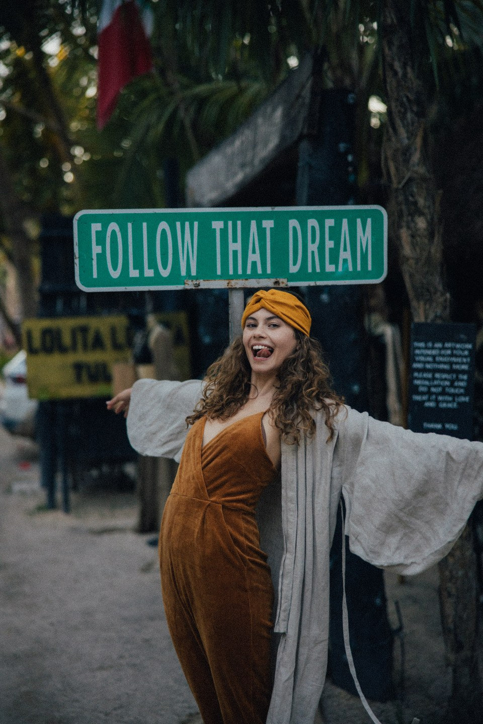 Turband Maxi Linen Ochre