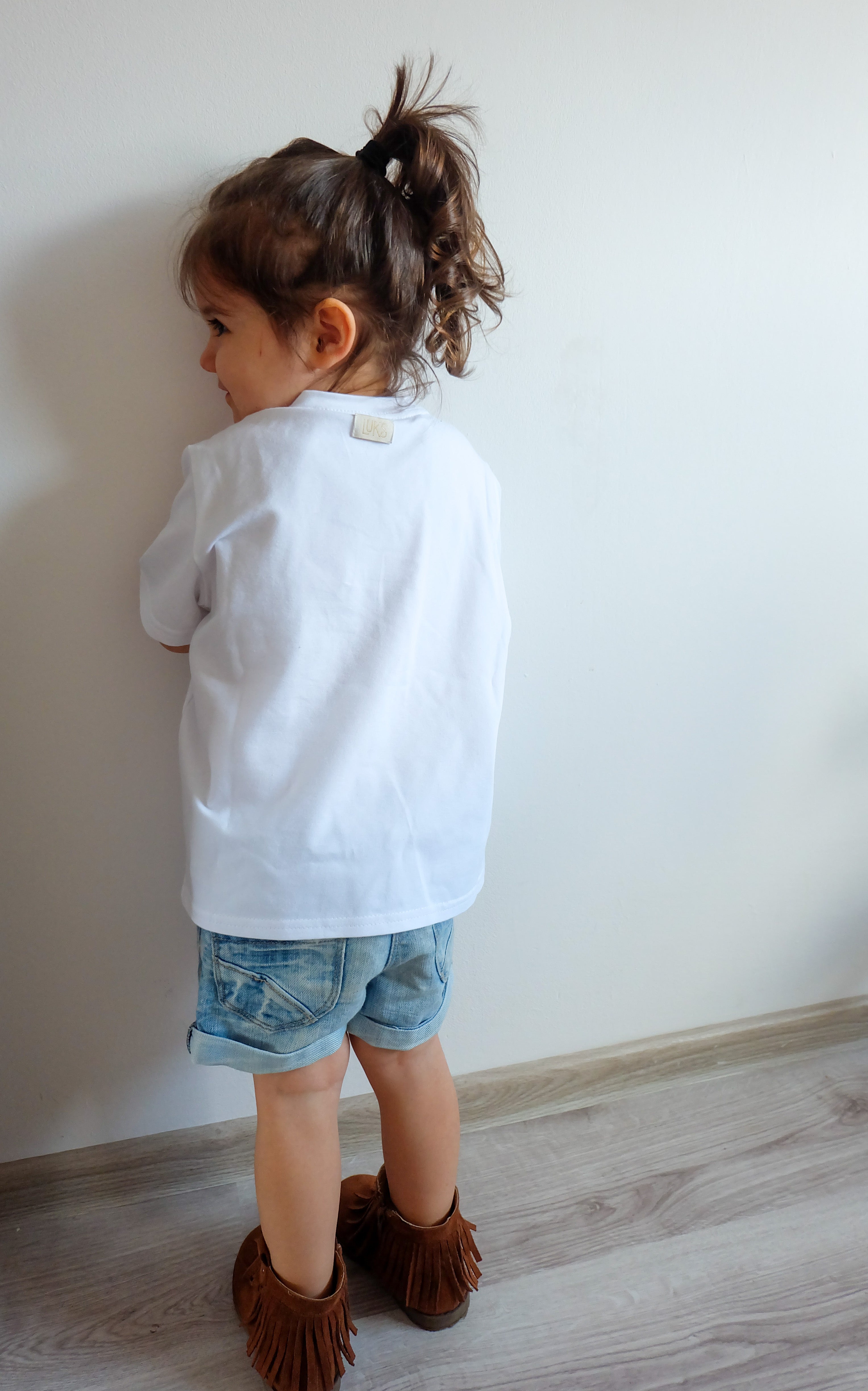 Oversize T-shirt Organic White Kids SALE