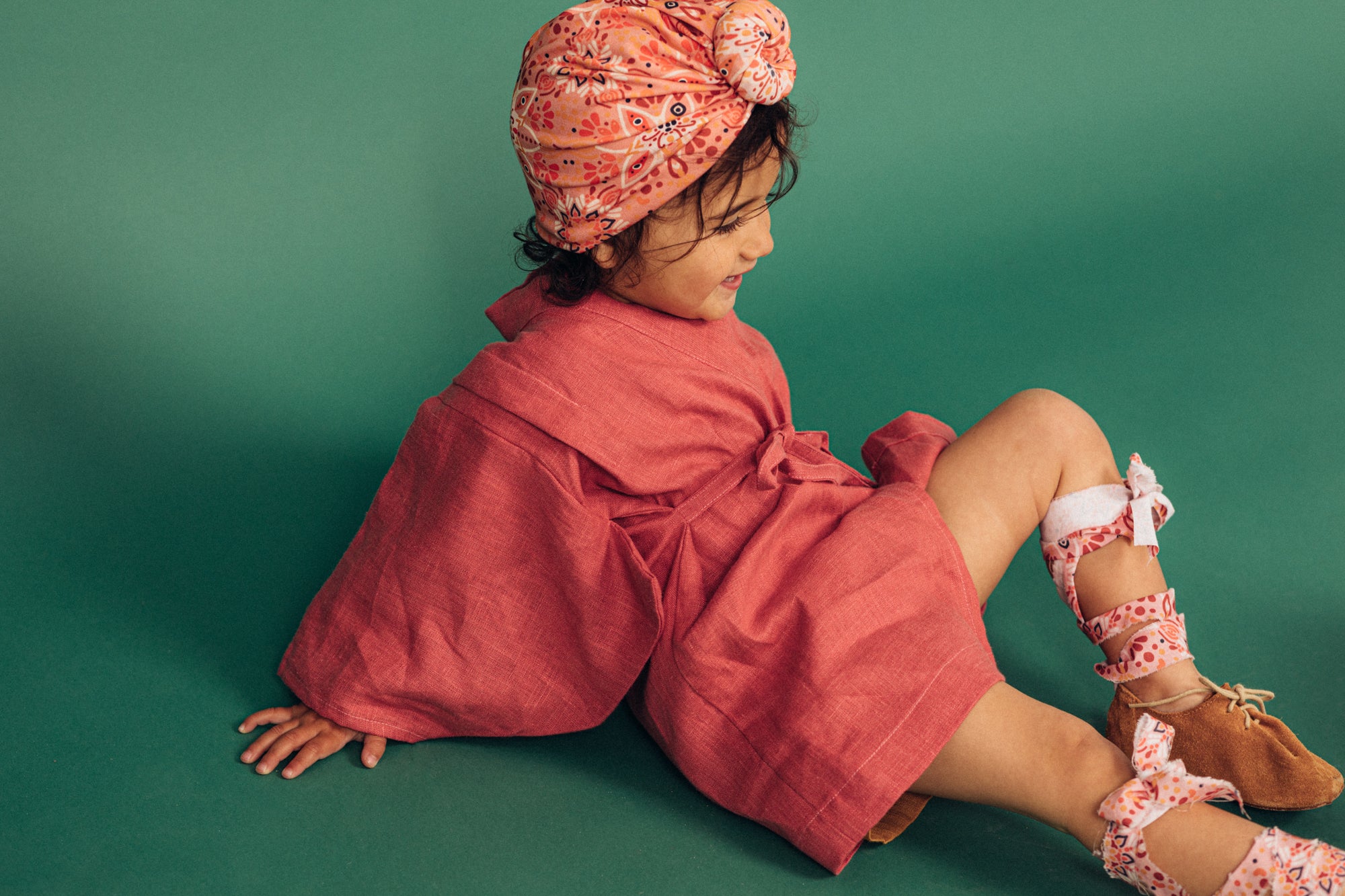 Yukata Kimono Linen Soft Cedar