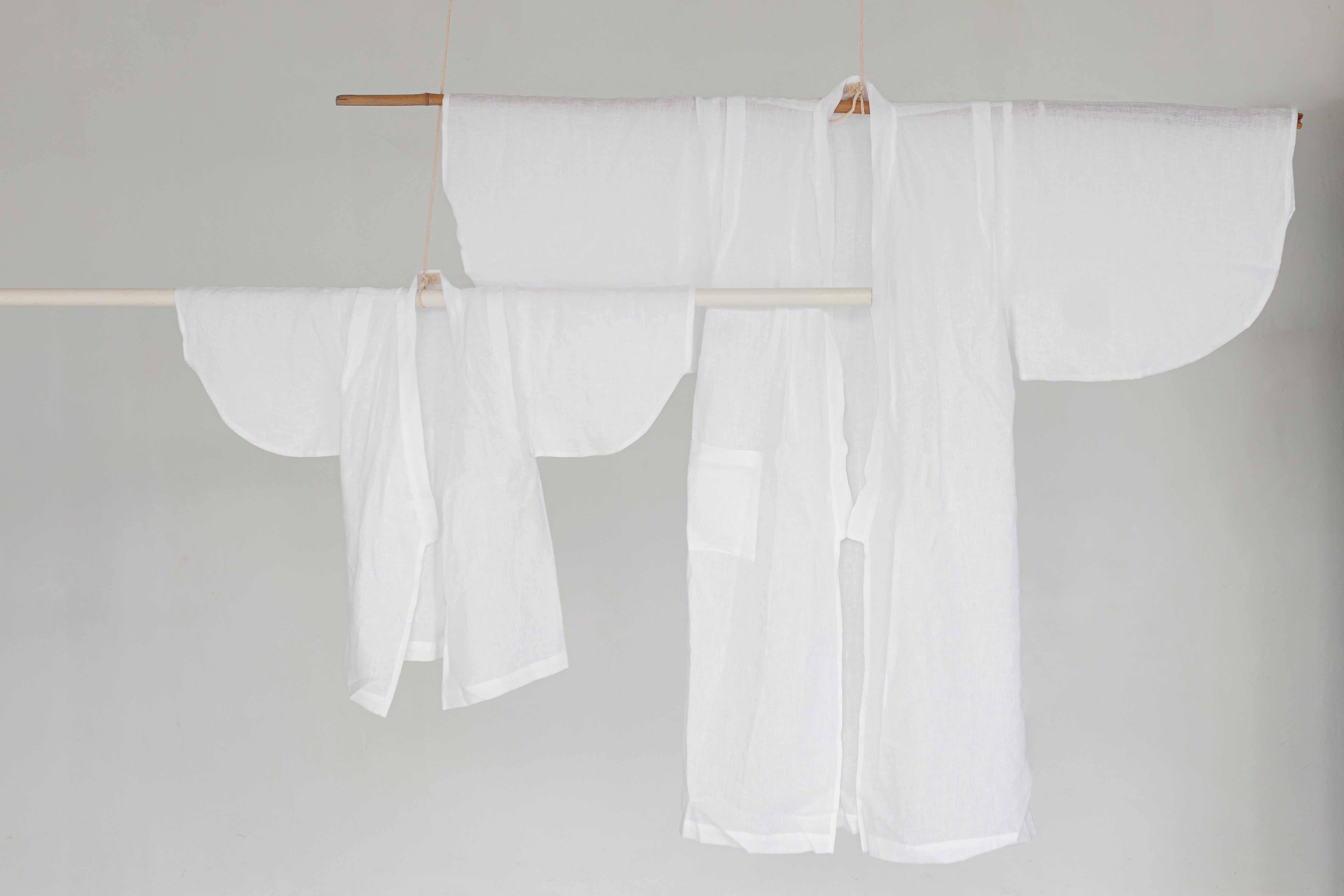 Yukata Kimono Linen White