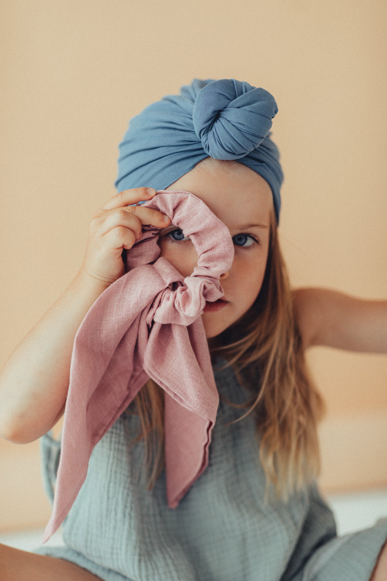 Frotka Midi z szarfą Linen Pink