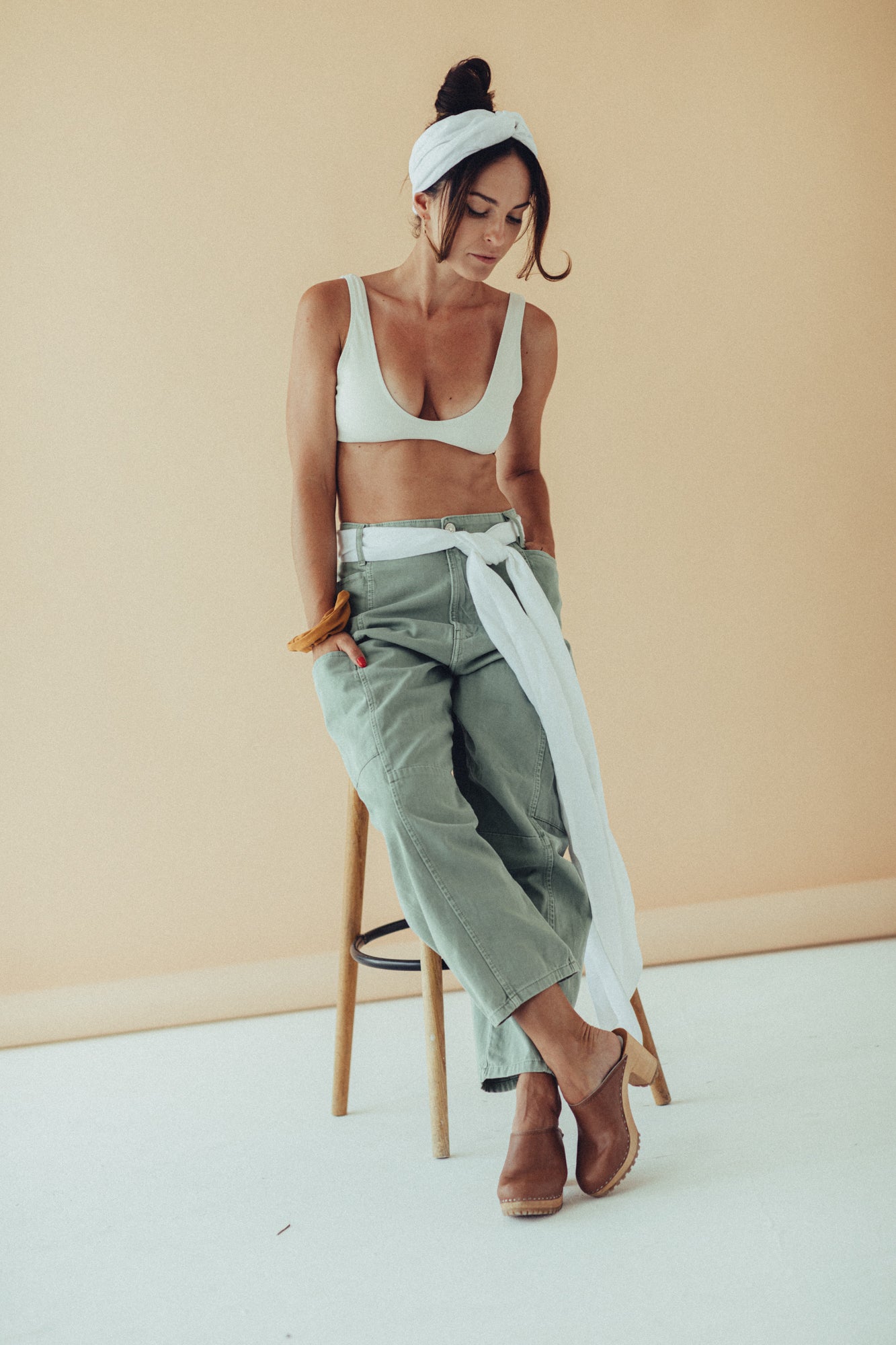 Turband Maxi Linen White