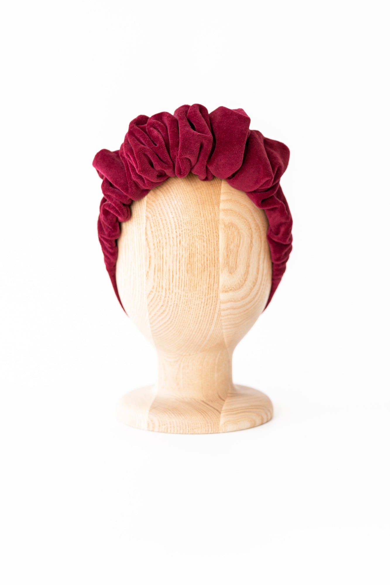 Royal Headband Velvet Crimson Red