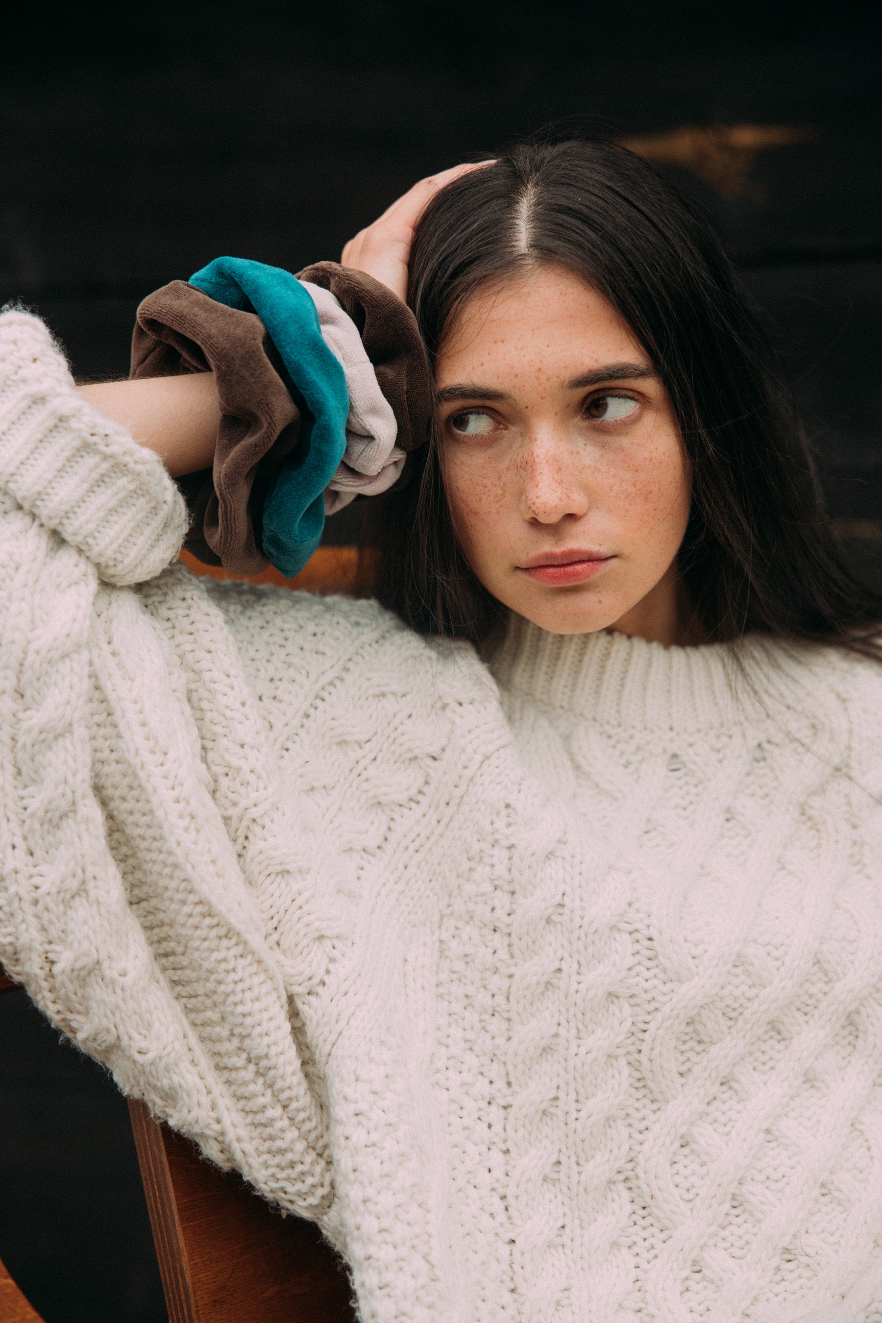 Frotka Maxi Velvet Dark Chocolate