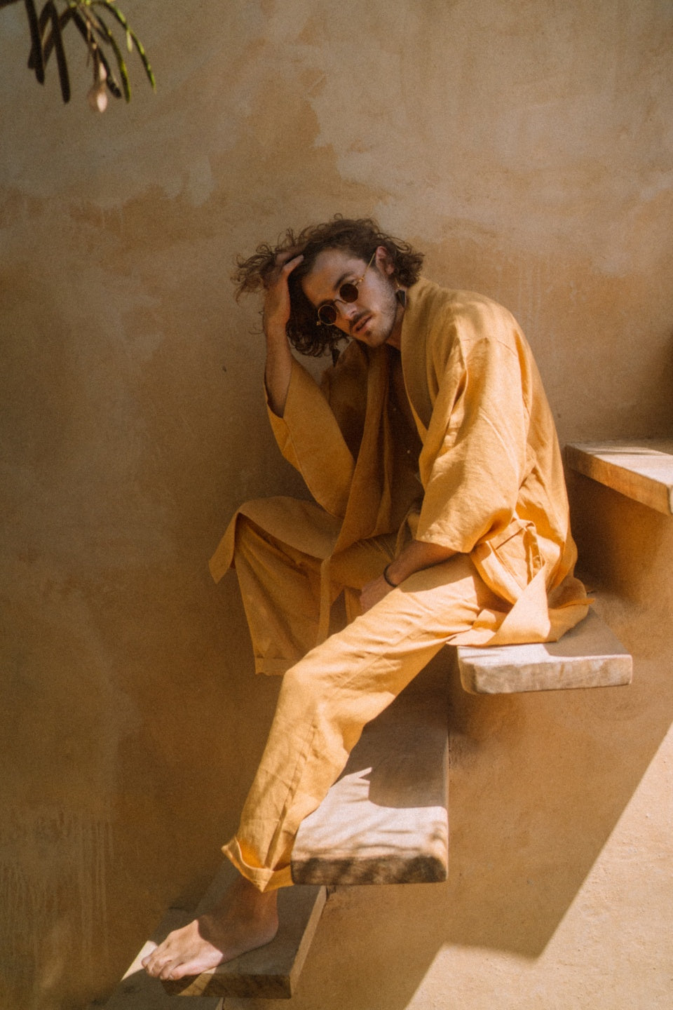 OD RĘKI Hakama For Him Linen Caramel