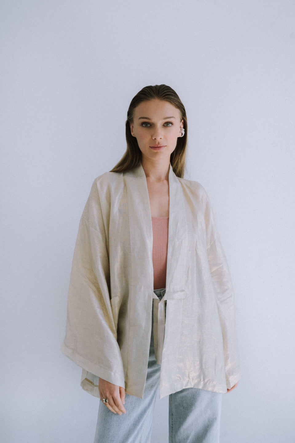 Furisode Short Kimono Golden Zodiac