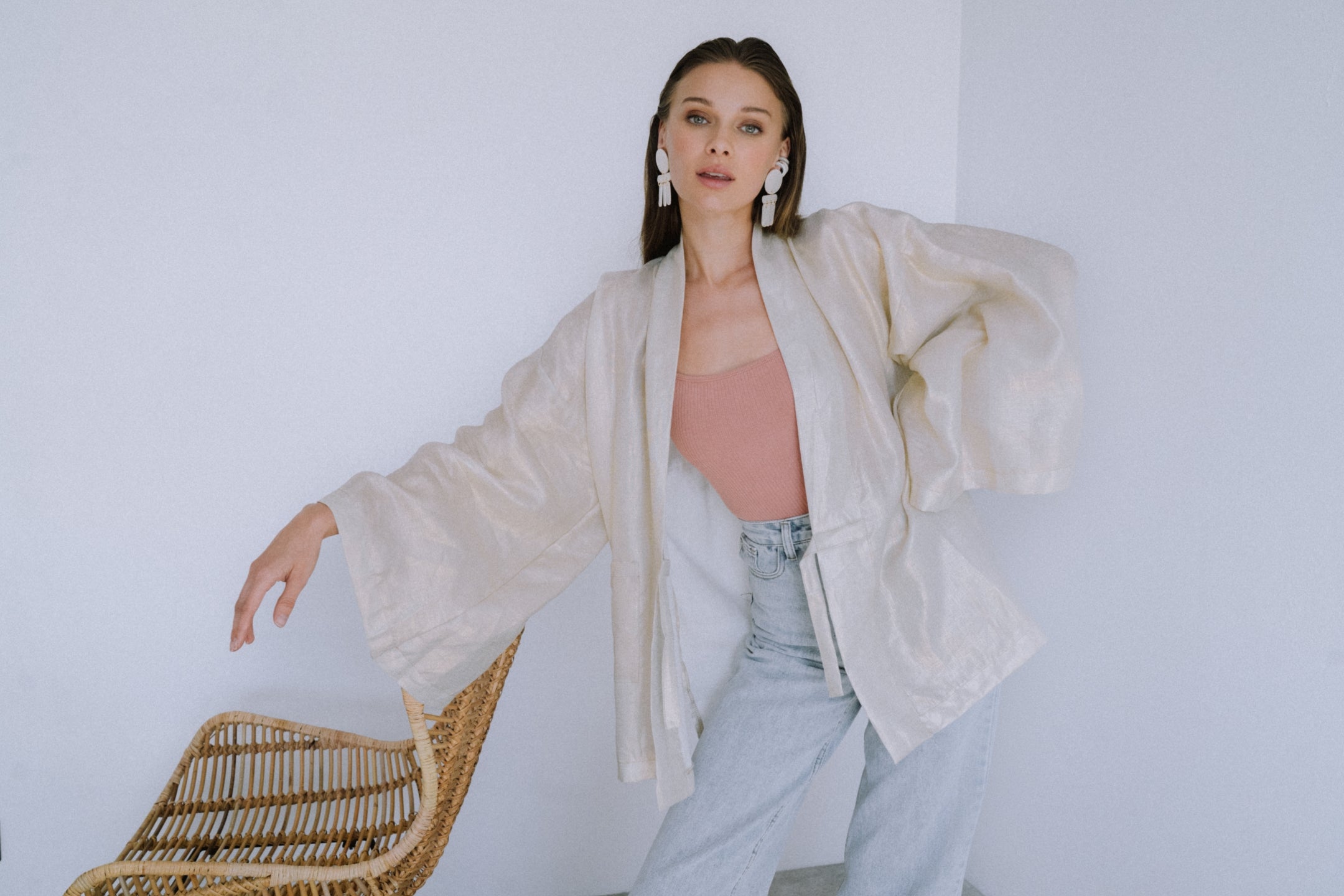 Furisode Short Kimono Golden Zodiac