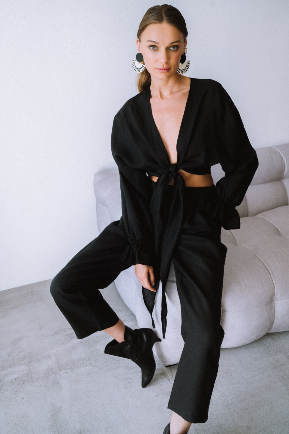 OD RĘKI Puchi Pants Linen - Wybierz Swój Kolor