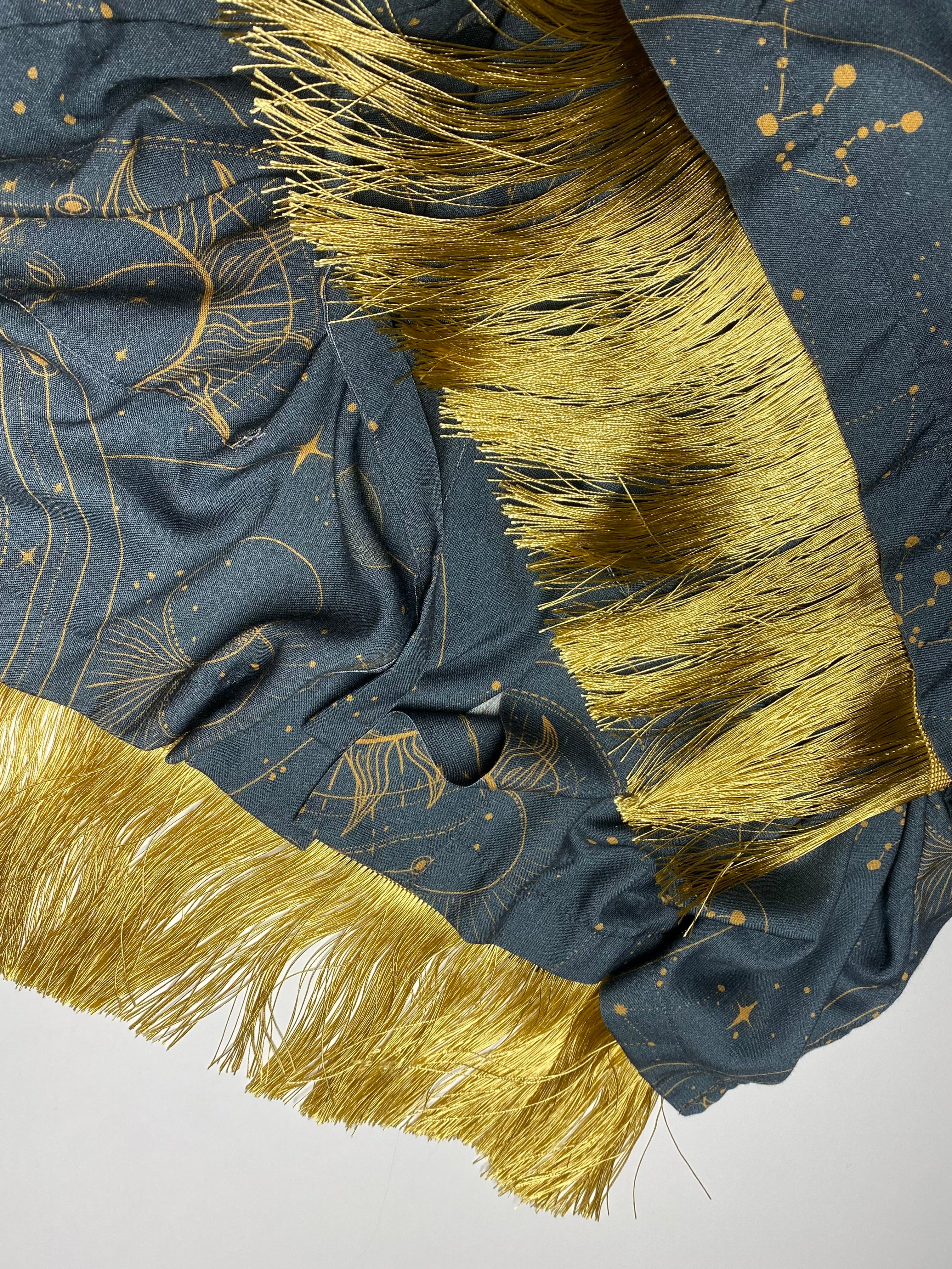 Furisode Short Kimono Embrace The Mystery Dark