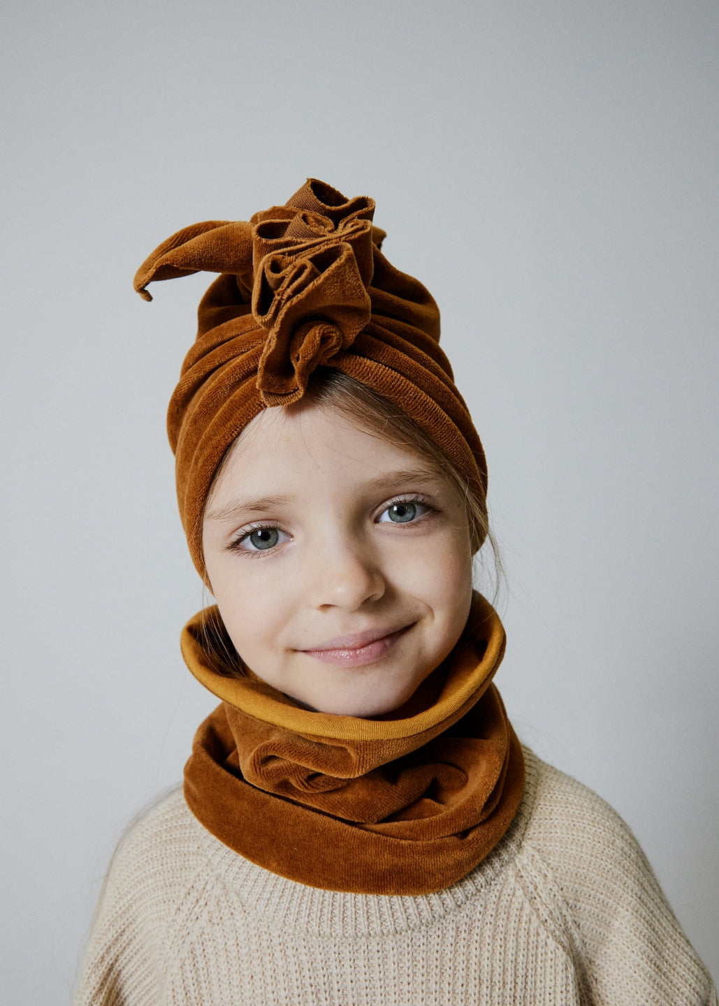 Turban No.1 Velvet Golden Ochre