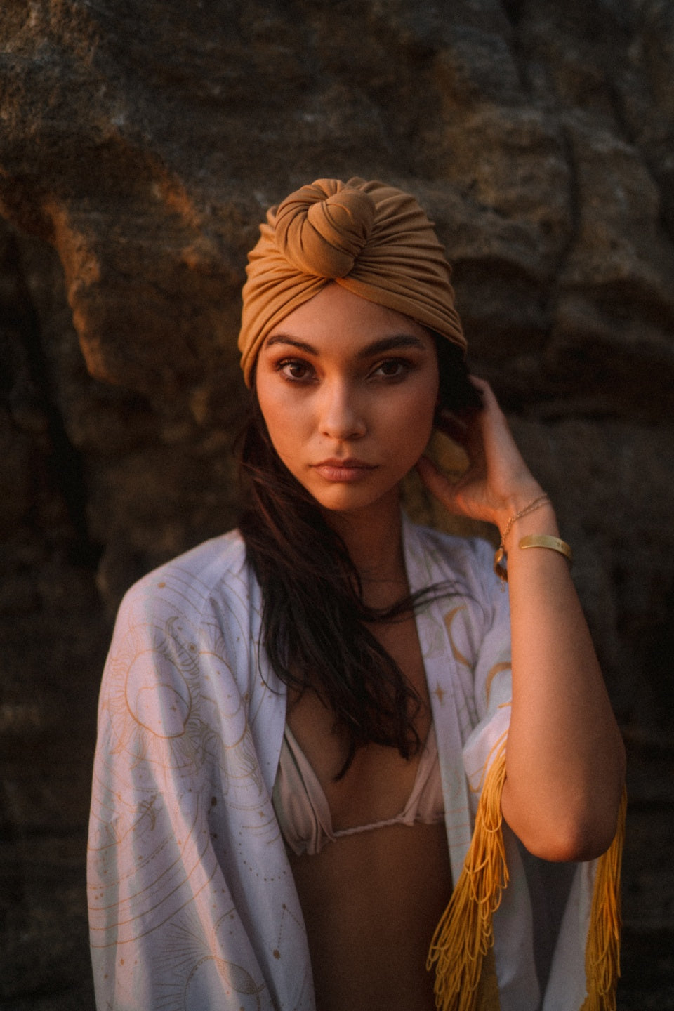 Turban No.2 Bamboo Light Gold Kids SALE