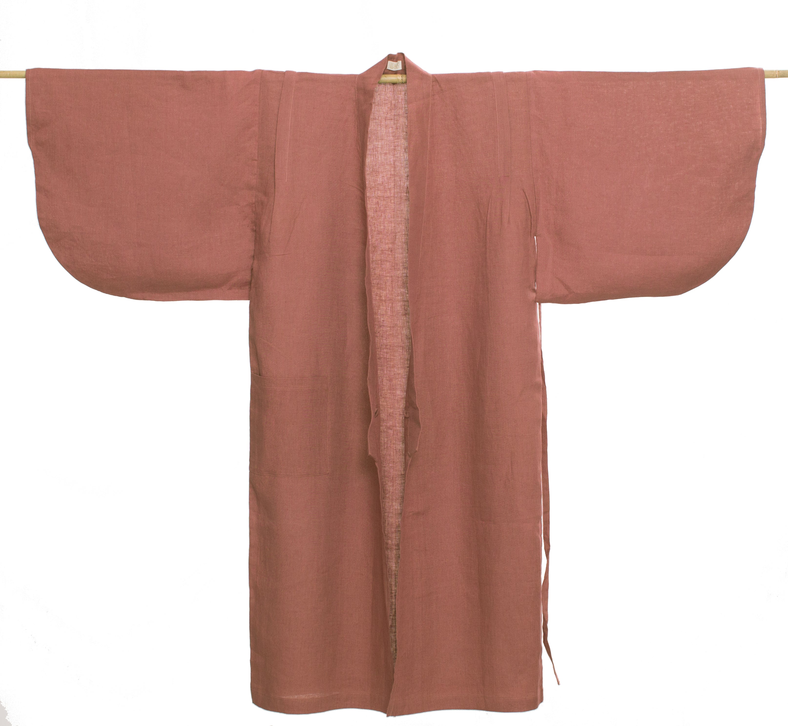 Yukata Kimono Linen Plum